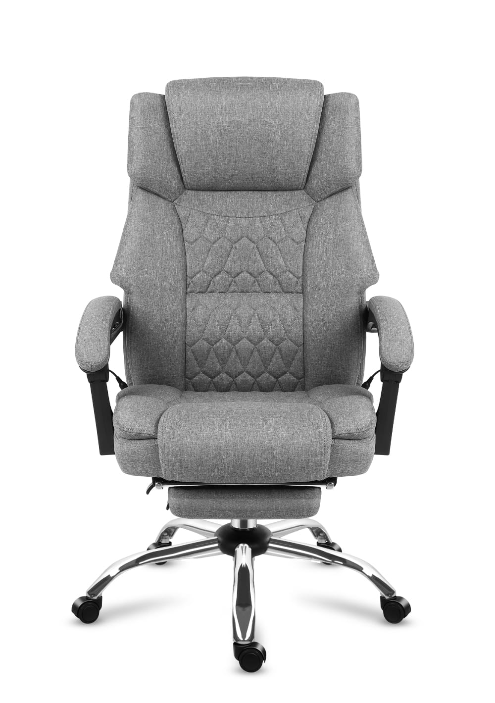 Fotel biurowy z masażem podnóżkiem Mark Adler Boss 6.0 Grey