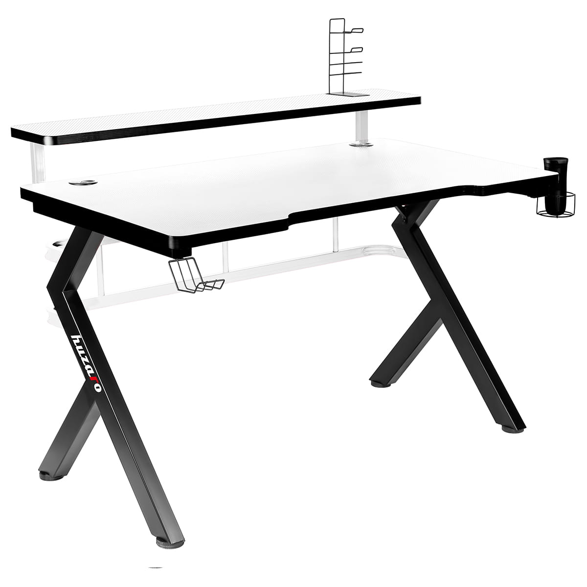 Biurko Gamingowe Huzaro Hero 5.0 White 120 cm OUTLET