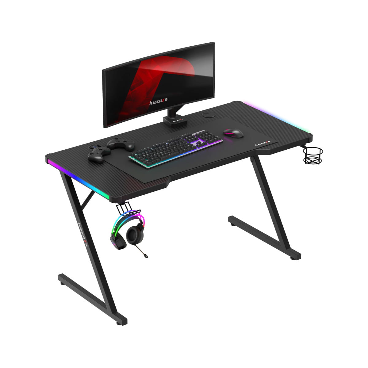 Biurko Gamingowe Huzaro Hero 2.5 RGB LED 120 cm OUTLET