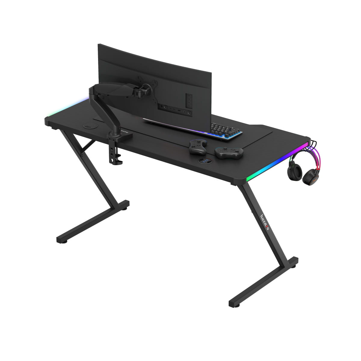 Biurko Gamingowe Huzaro Hero 2.5 RGB LED 120 cm OUTLET
