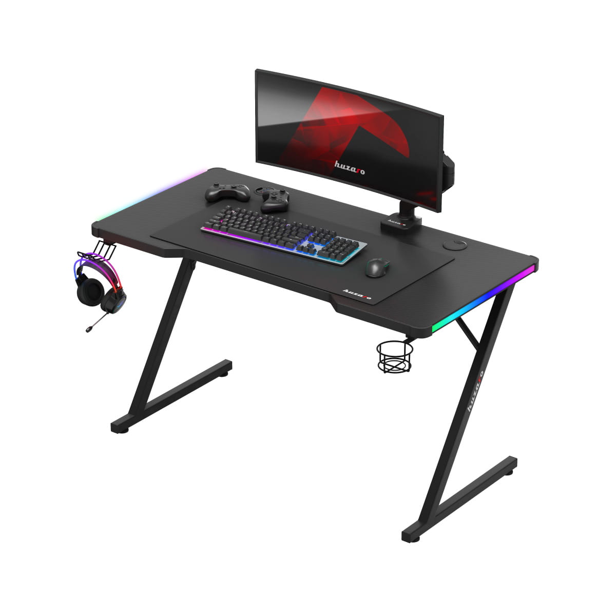 Biurko Gamingowe Huzaro Hero 2.5 RGB LED 120 cm OUTLET