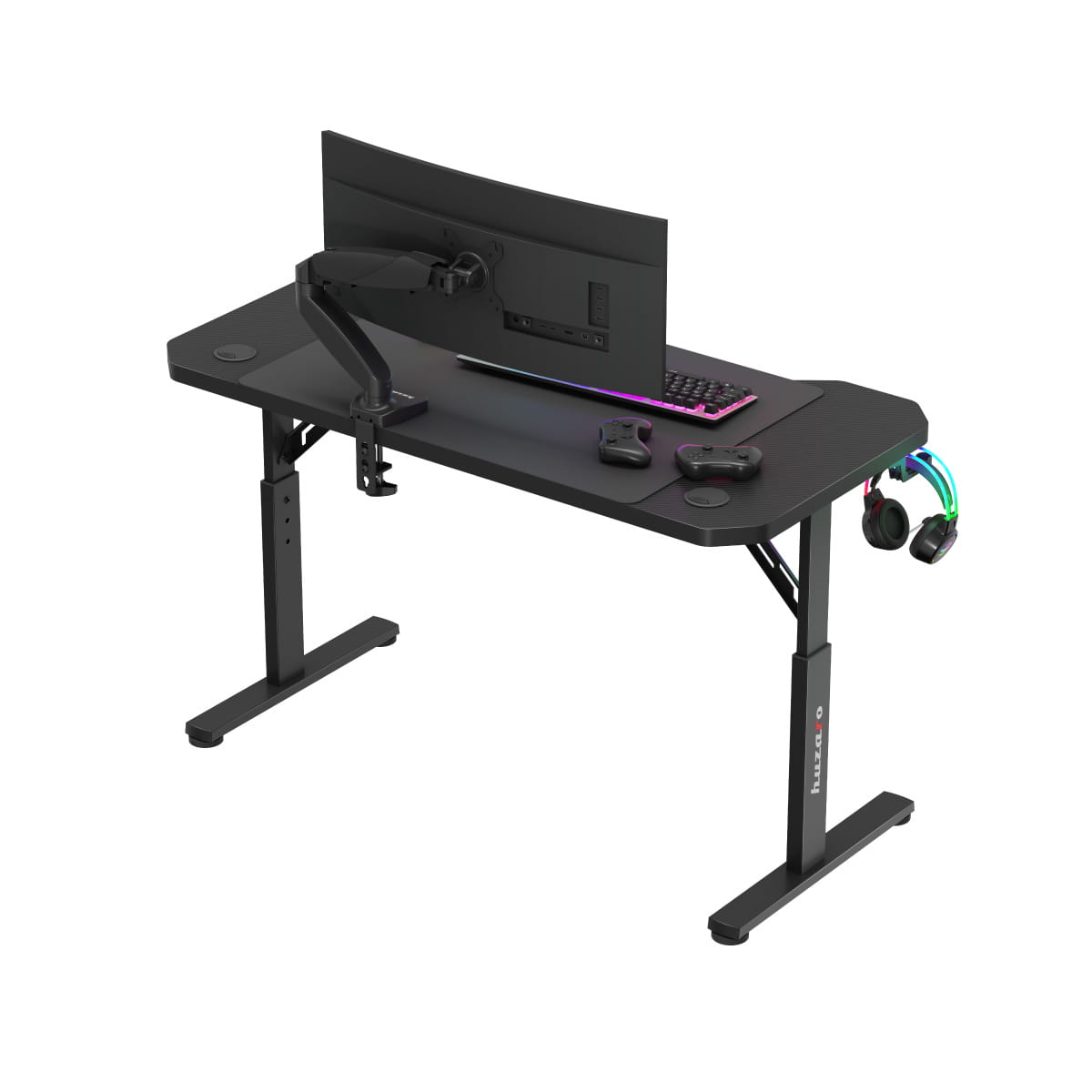 Biurko Gamingowe Huzaro Hero 2.6 Black 120 cm