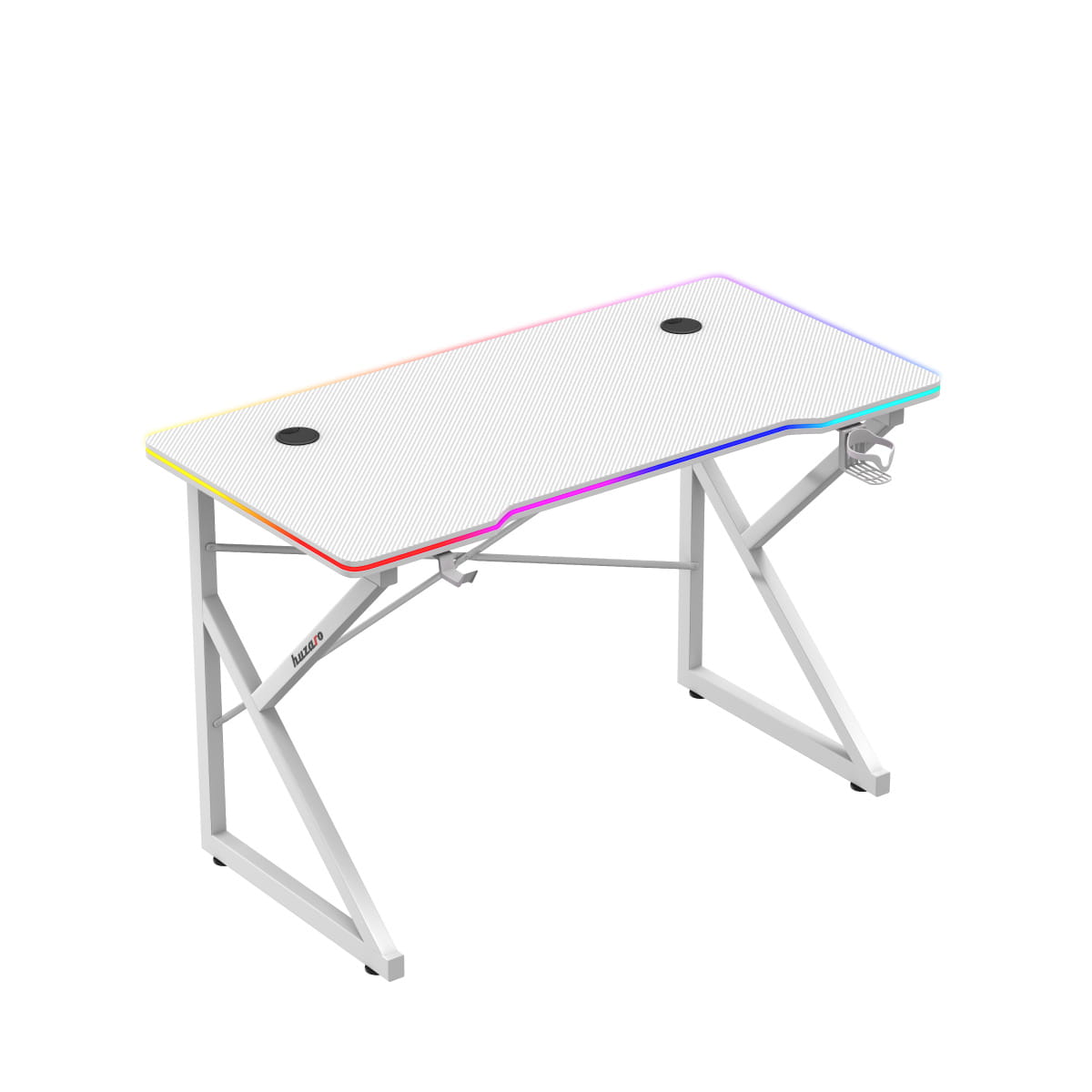 Biurko Gamingowe Huzaro Hero 1.7 RGB White 120 cm OUTLET