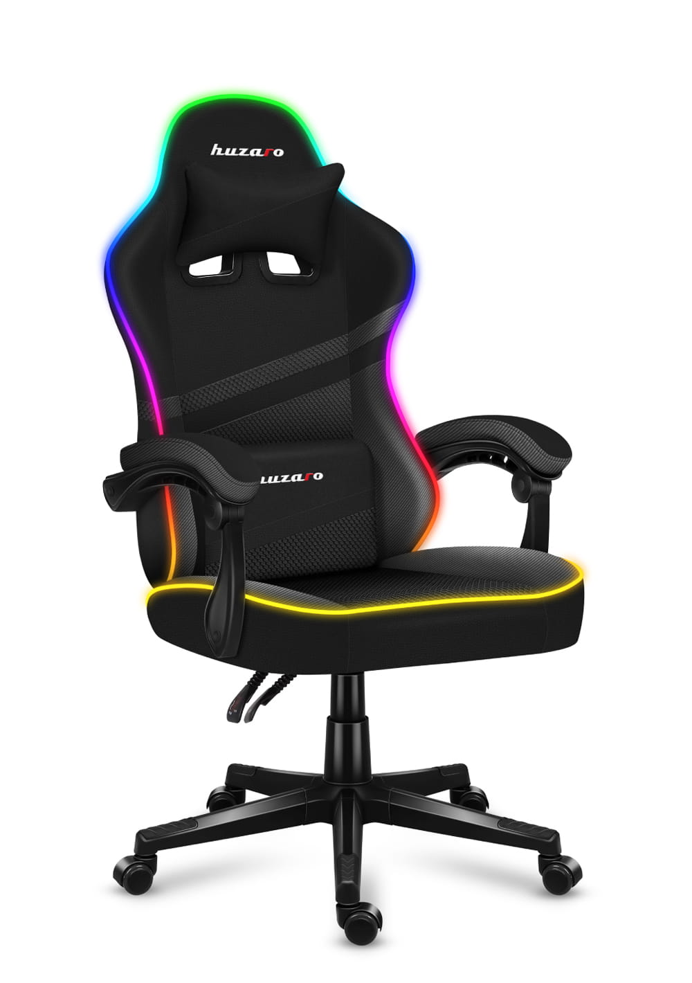 Fotel Gamingowy Huzaro FORCE 4.4 RGB Black Mesh OUTLET