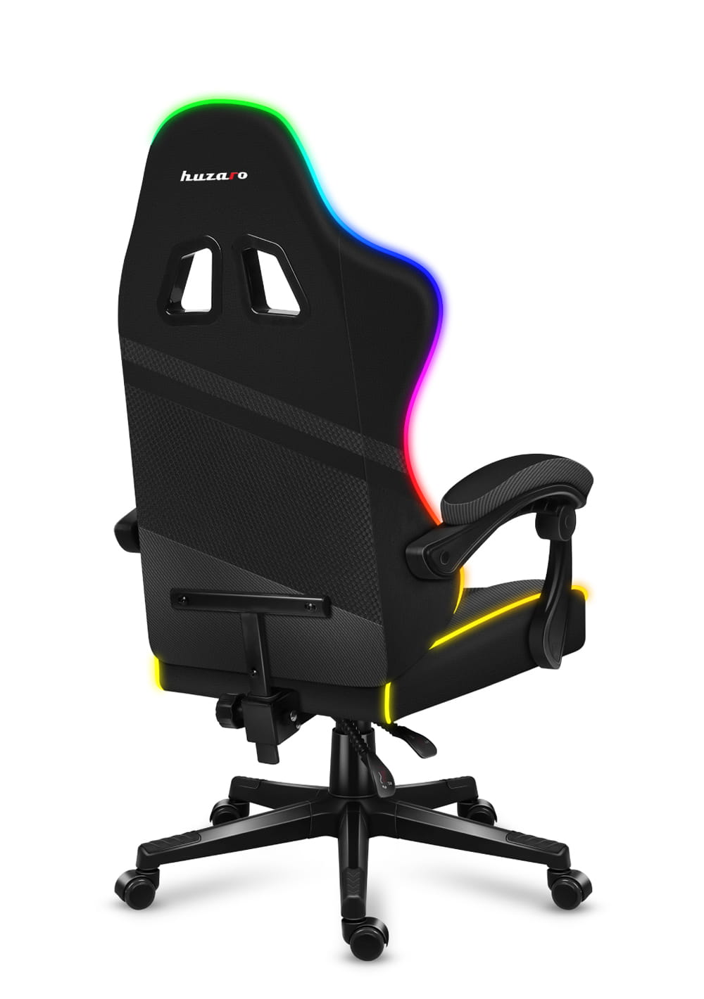 Fotel Gamingowy Huzaro FORCE 4.4 RGB Black Mesh OUTLET