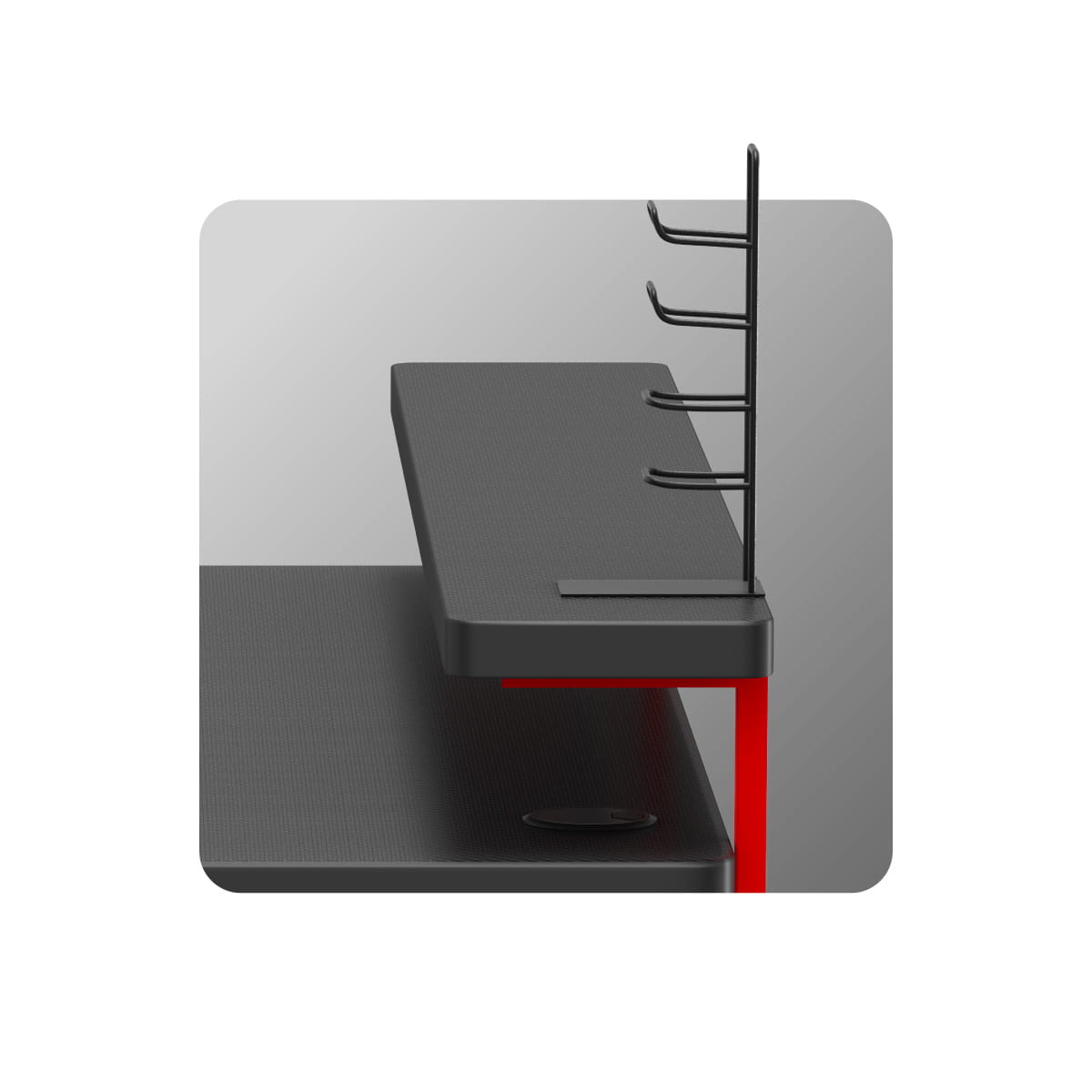 Biurko Gamingowe Huzaro Hero 5.0 Red 120 cm OUTLET