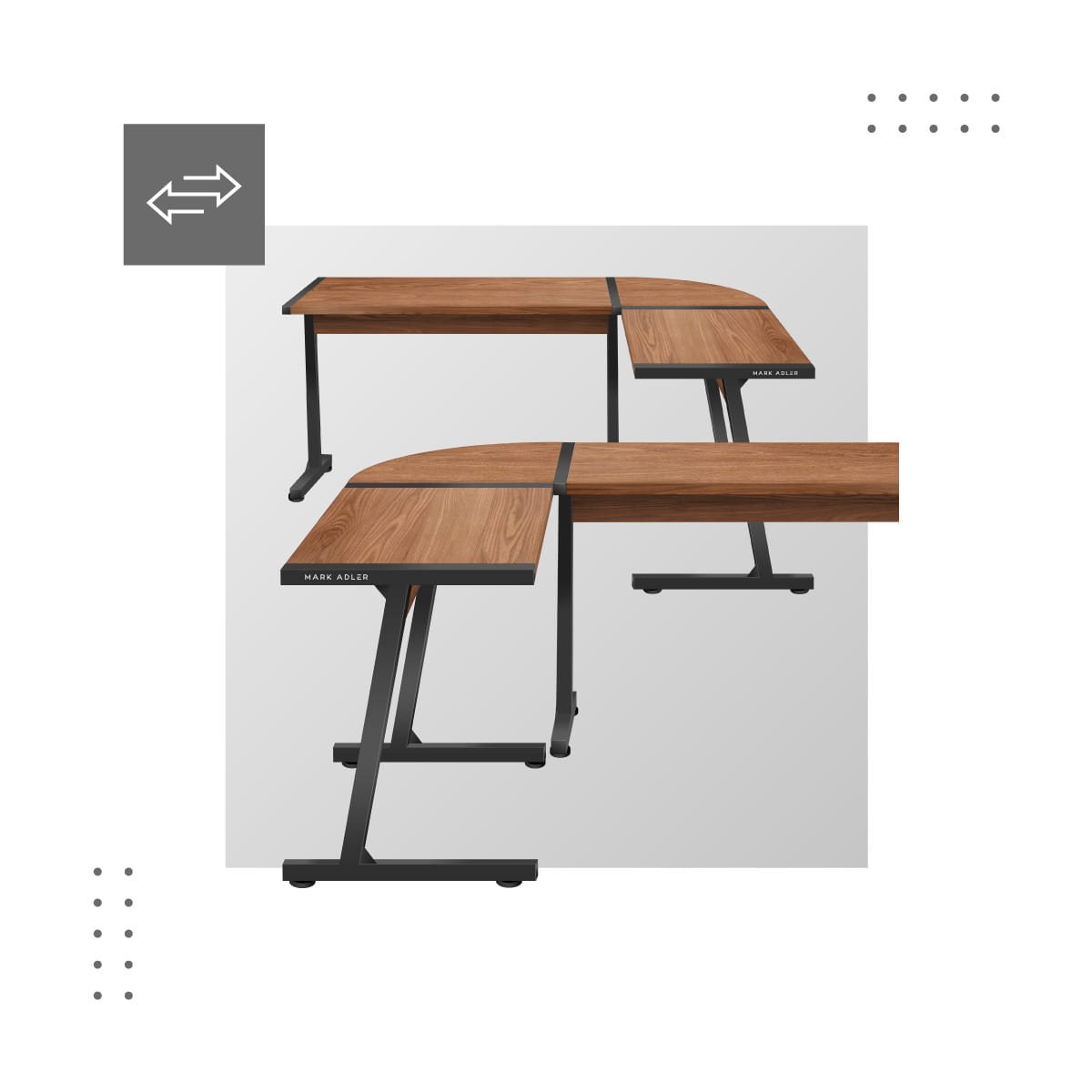 Biurko Mark Adler Leader 5.5 WN 147 cm OUTLET