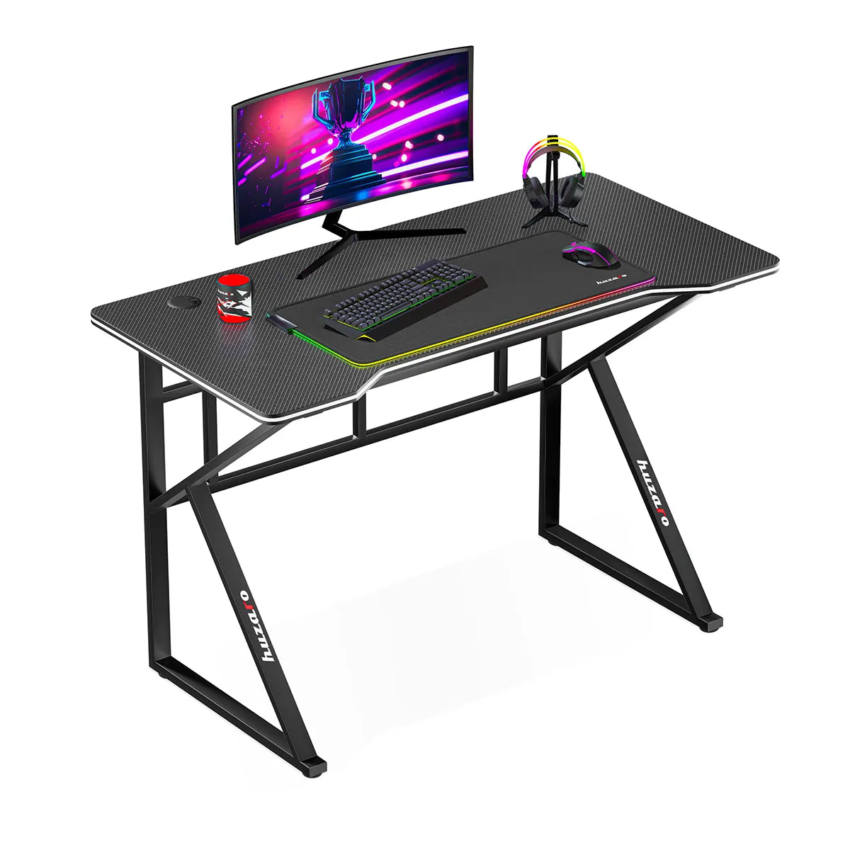 Biurko Gamingowe Huzaro Hero 1.6 Black 120 cm OUTLET