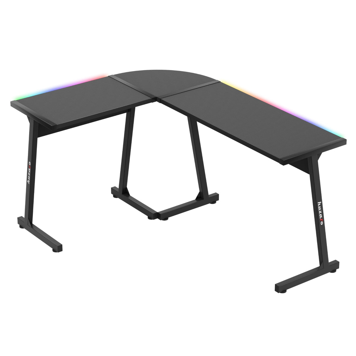 Biurko Gamingowe HUZARO HERO 6.0 Black RGB Smart 147 cm OUTLET