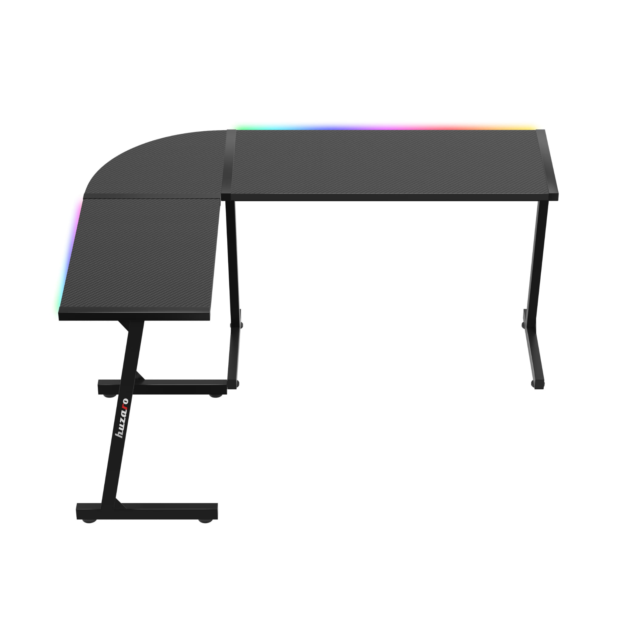 Biurko Gamingowe HUZARO HERO 6.0 Black RGB Smart 147 cm OUTLET