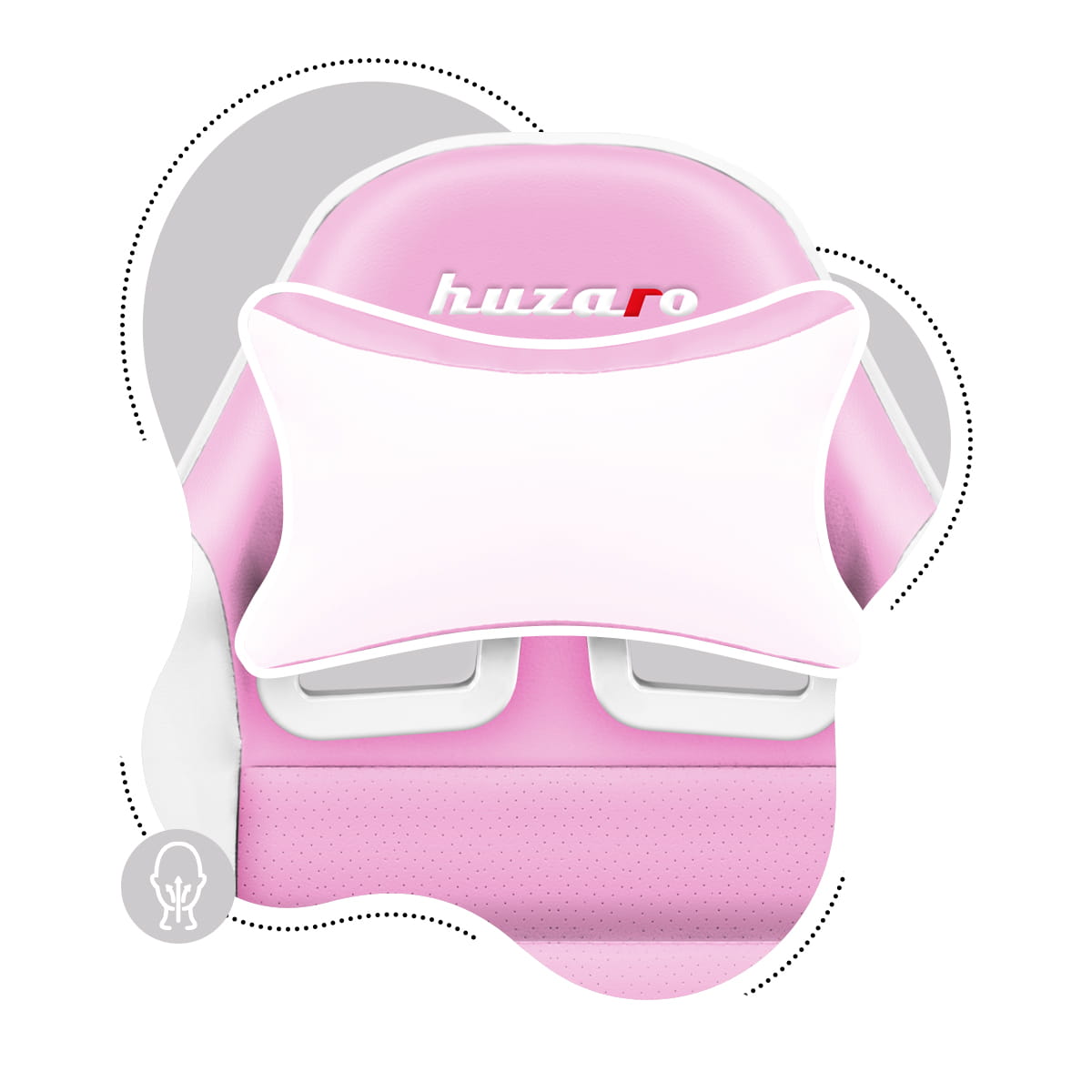 Fotel Gamingowy dla dziecka Huzaro RANGER 6.0 Pink OUTLET