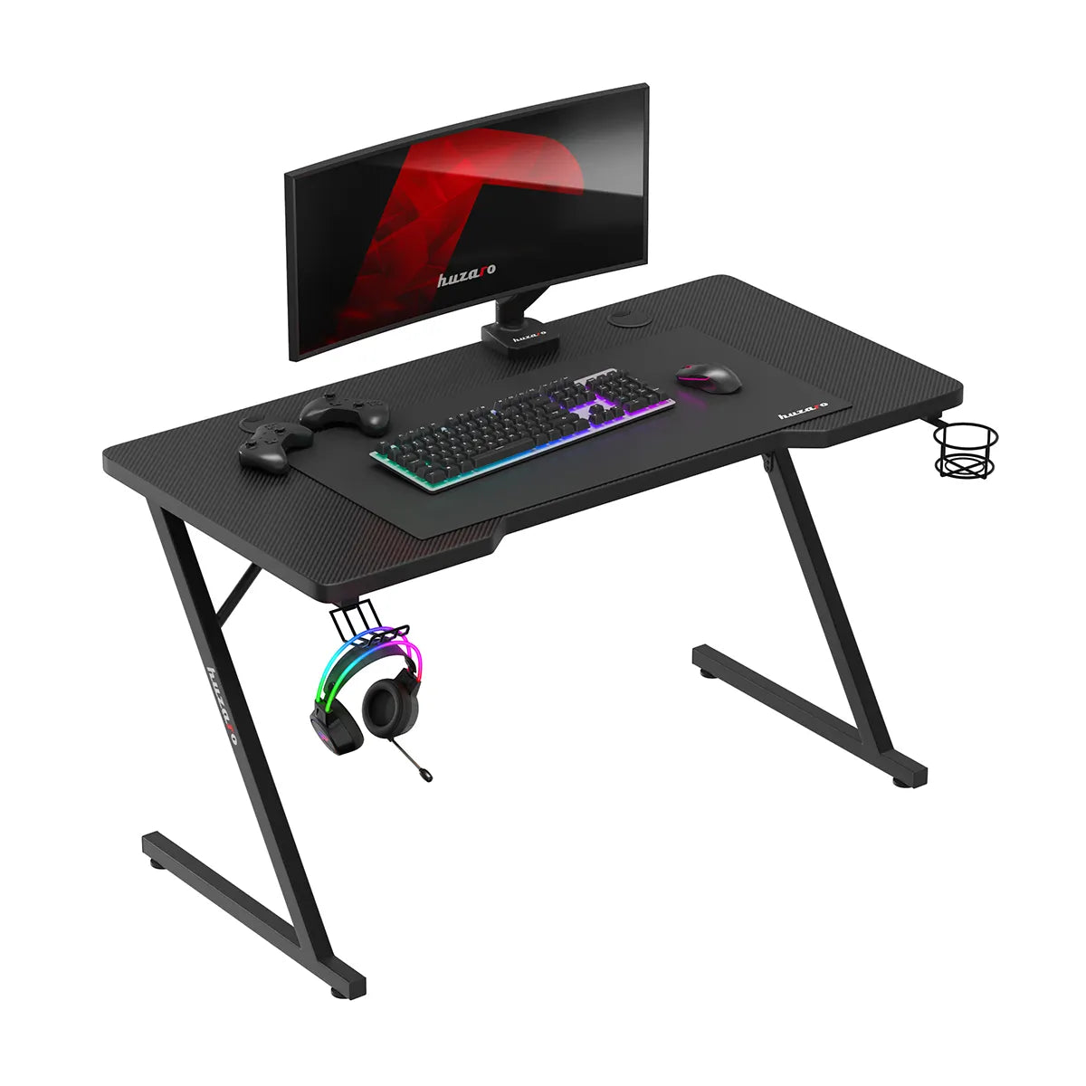 Biurko Gamingowe Huzaro Hero 2.5 Black 120 cm OUTLET
