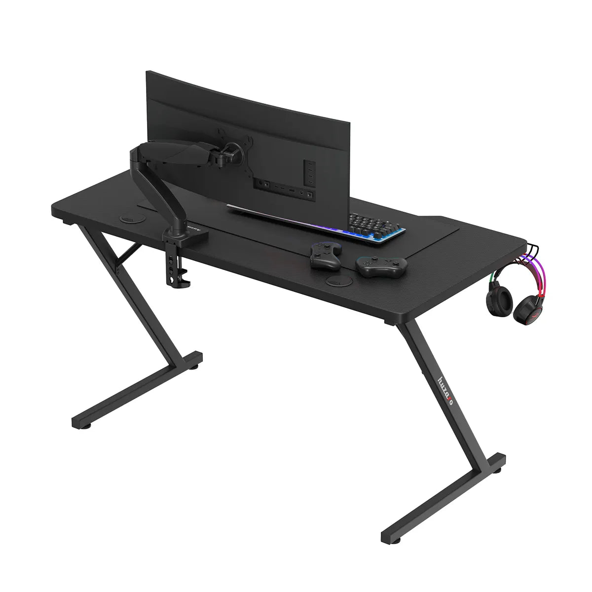Biurko Gamingowe Huzaro Hero 2.5 Black 120 cm OUTLET