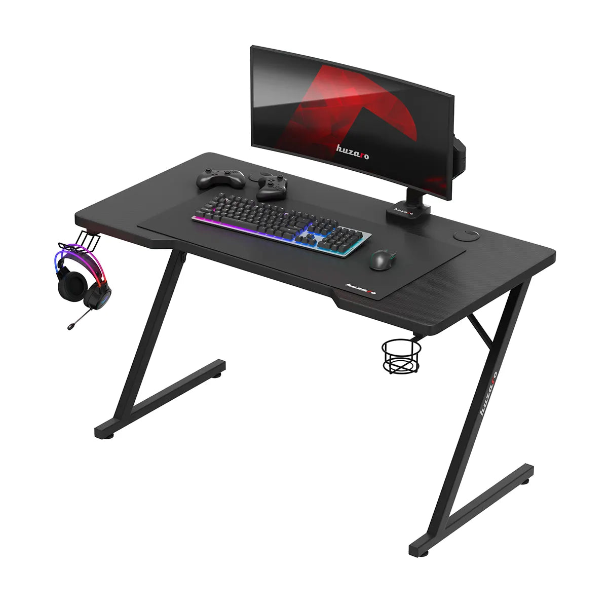 Biurko Gamingowe Huzaro Hero 2.5 Black 120 cm OUTLET