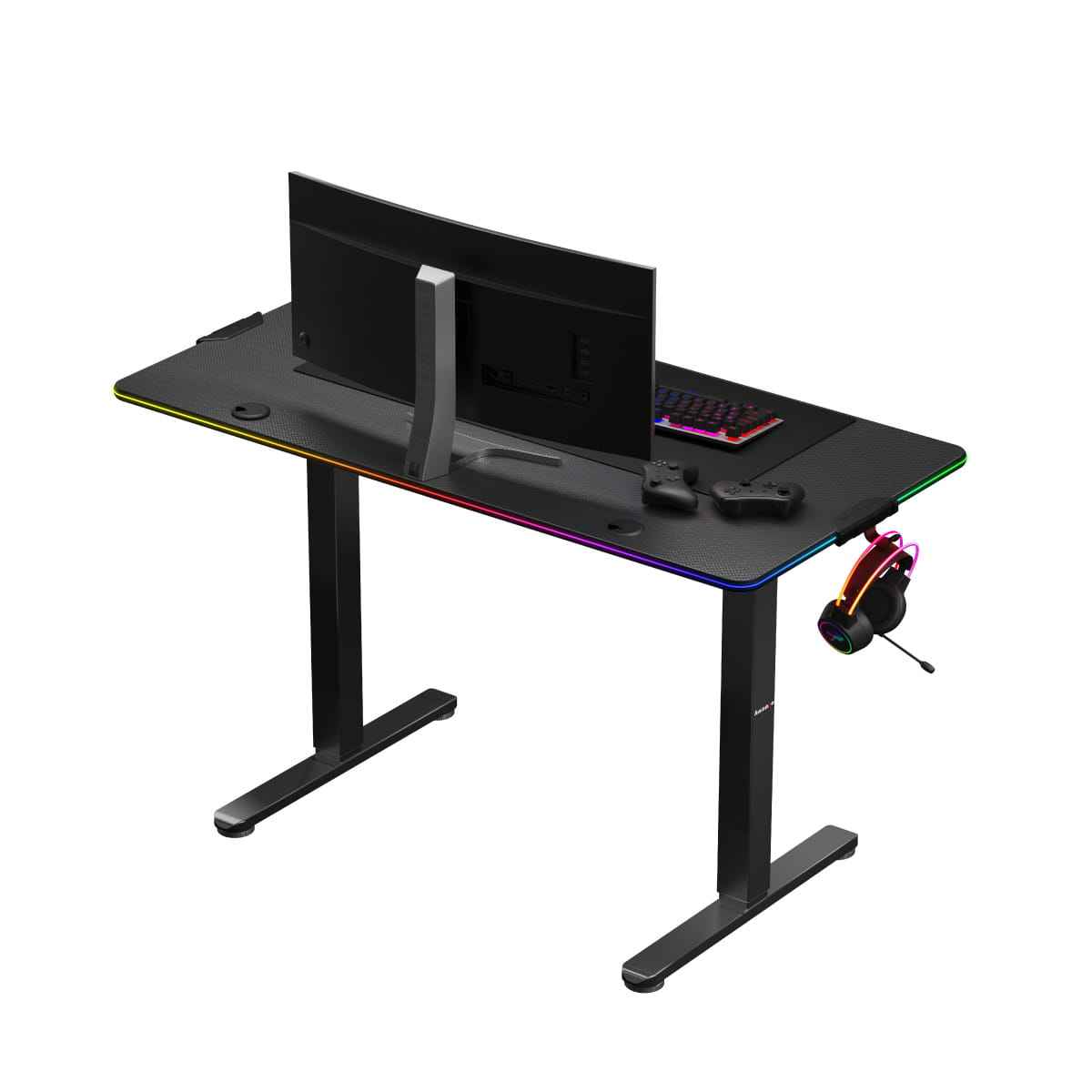 Biurko Elektryczne Huzaro Hero 8.2 RGB 120 cm OUTLET