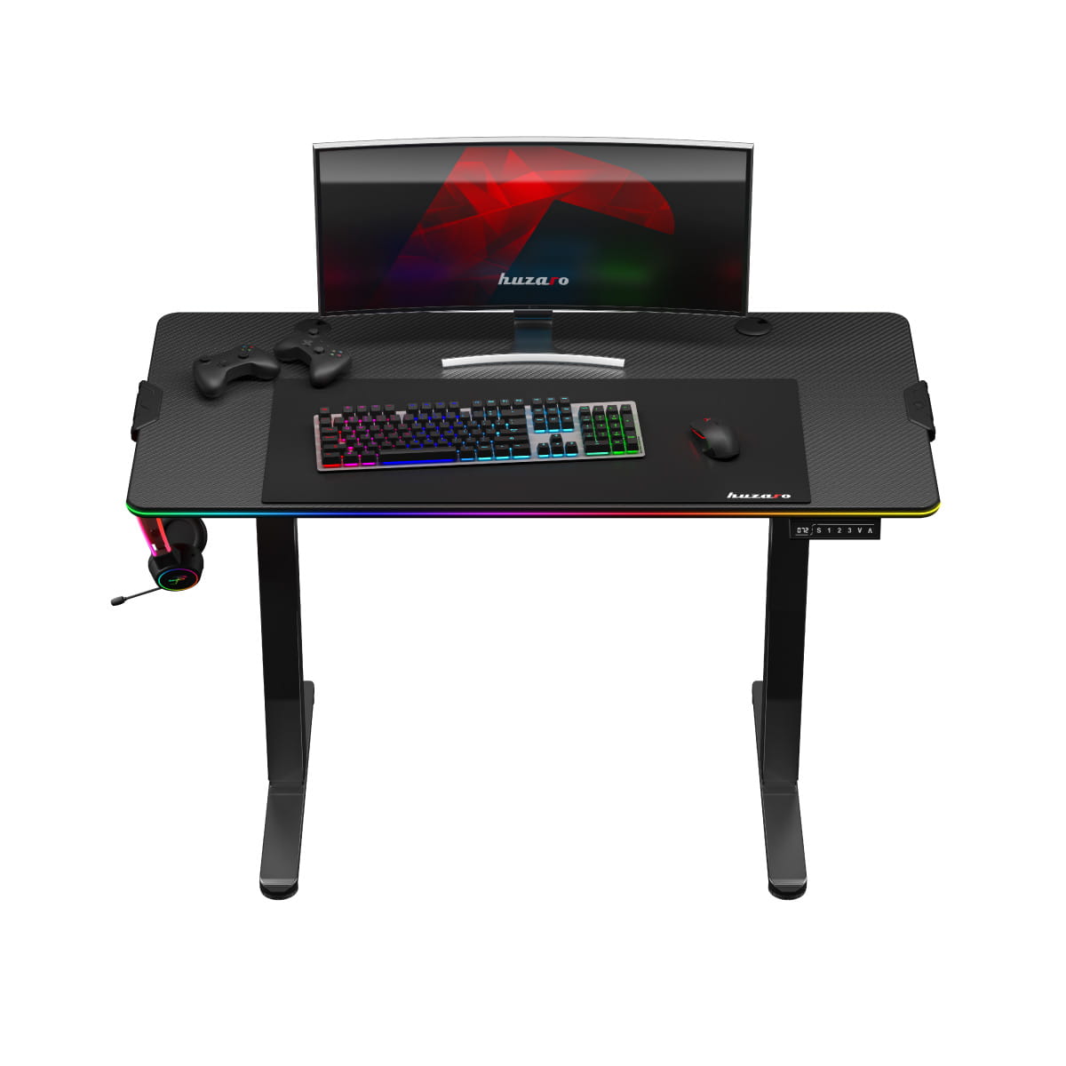 Biurko Elektryczne Huzaro Hero 8.2 RGB 120 cm OUTLET