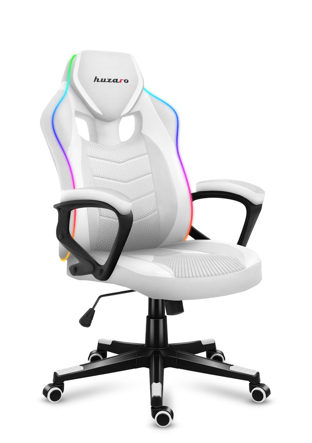 Fotel Gamingowy Huzaro Force 2.5 RGB White Mesh OUTLET