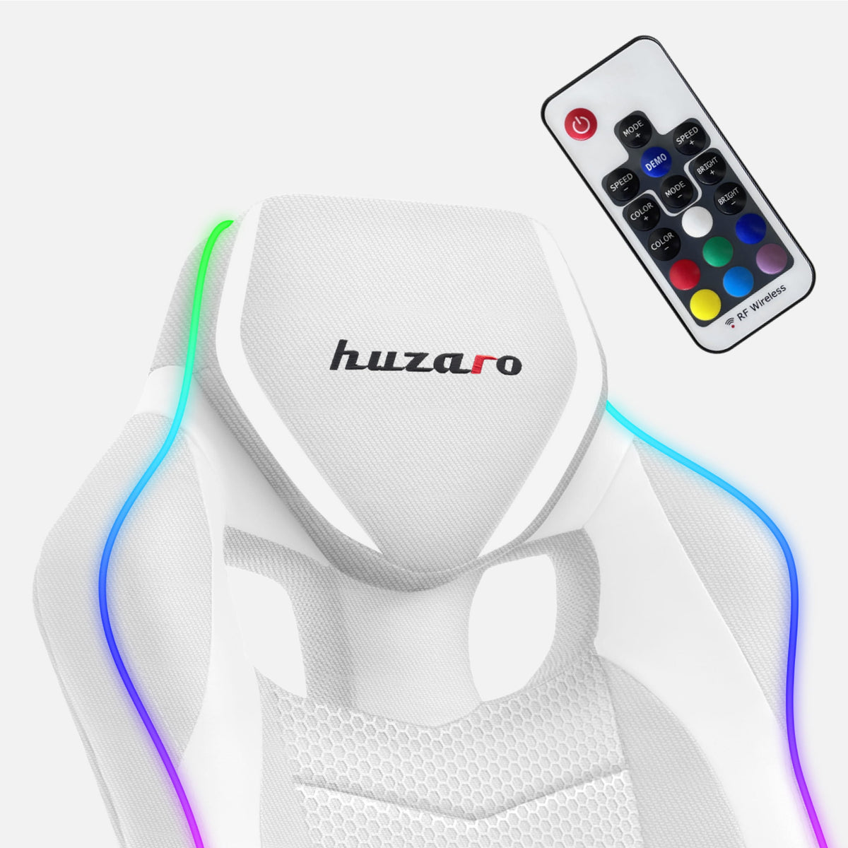 Fotel Gamingowy Huzaro Force 2.5 RGB White Mesh OUTLET