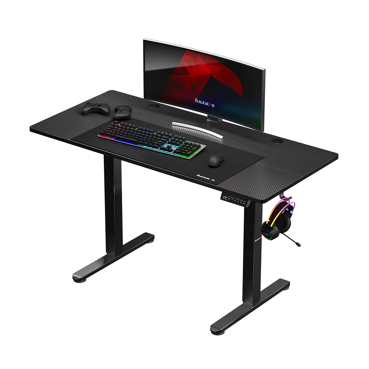 Biurko Elektryczne Huzaro Hero 8.2 Black 120 cm OUTLET