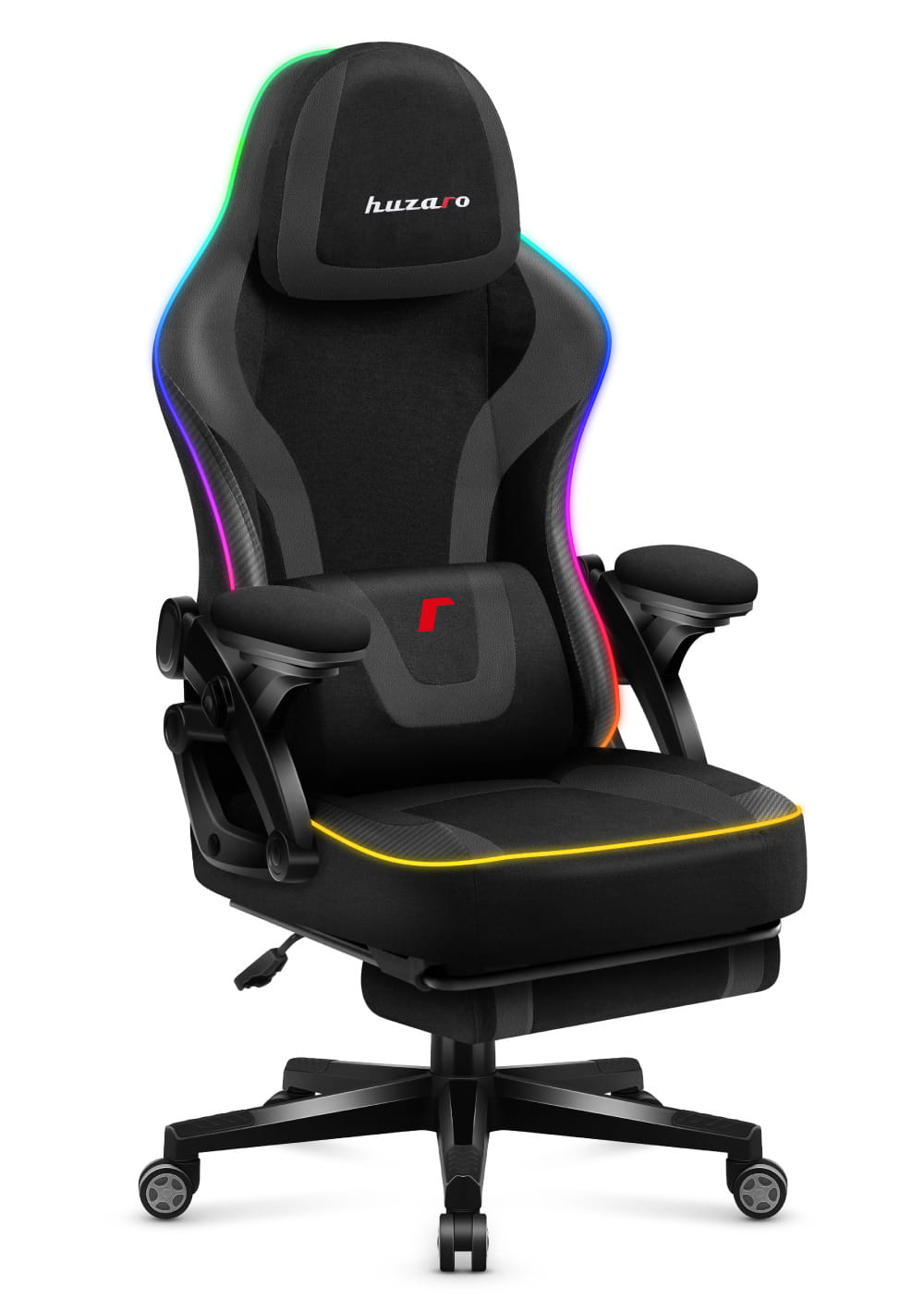 Fotel gamingowy Huzaro Force 4.6 Black RGB Smart OUTLET