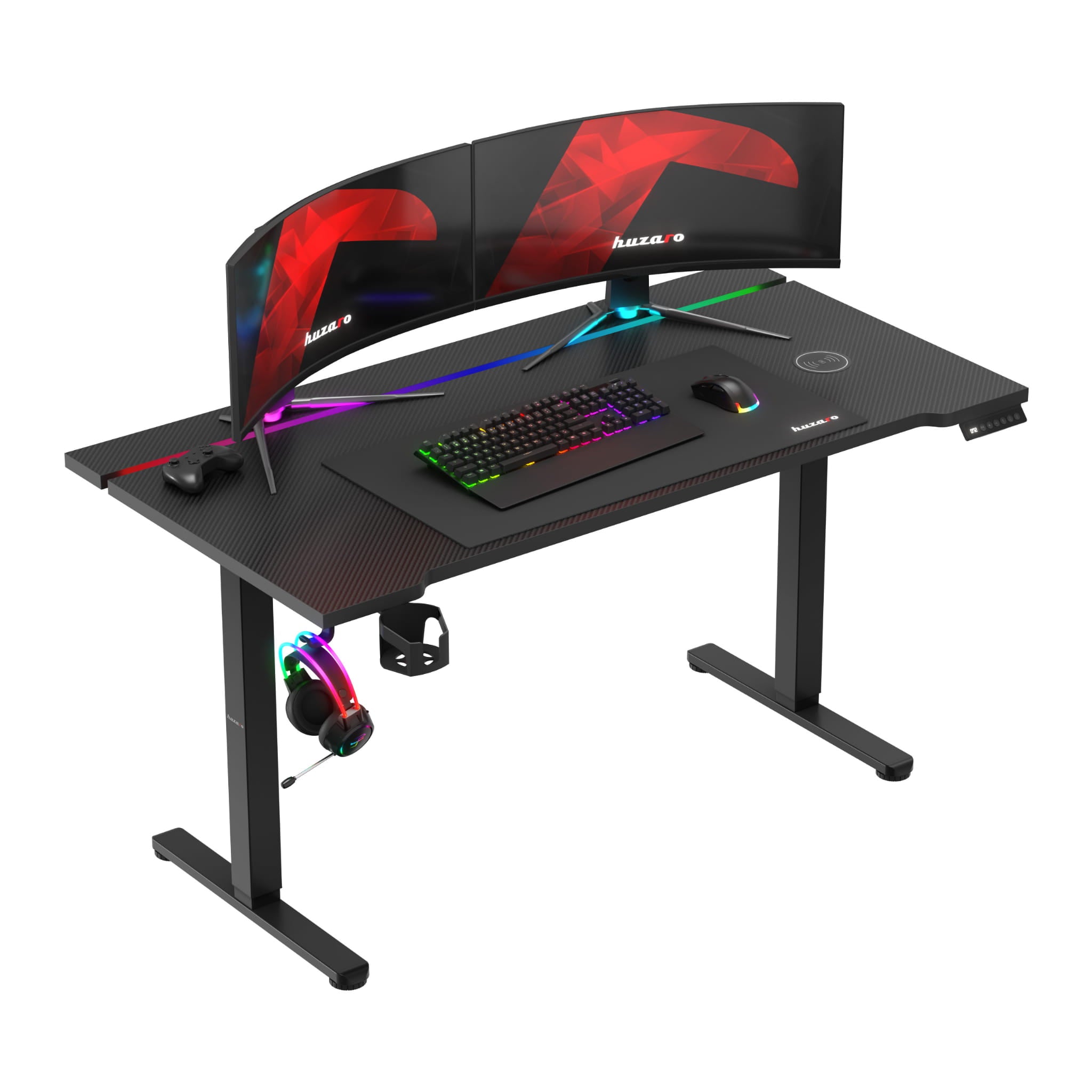 Biurko elektryczne Huzaro Hero 8.7 RGB LED 140 cm OUTLET