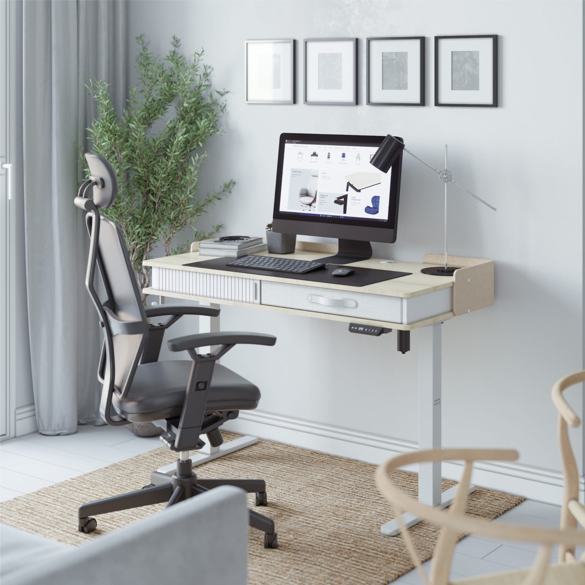 Biurko elektryczne Mark Adler Leader 8.0 White 120 cm