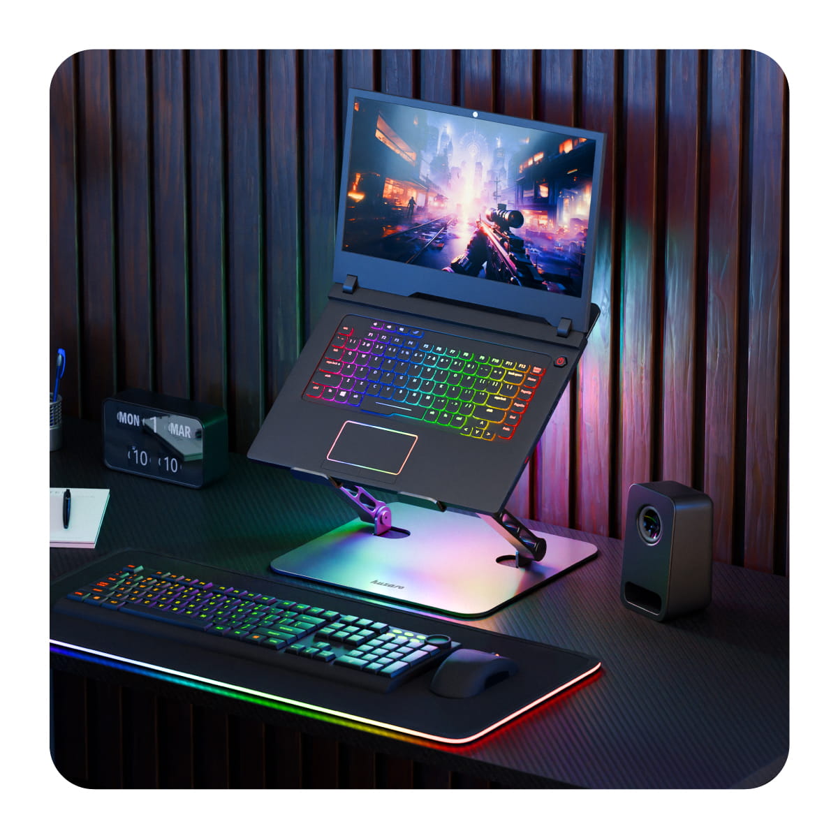 Podstawka chłodząca pod laptopa Huzaro Hold 4.0 RGB OUTLET