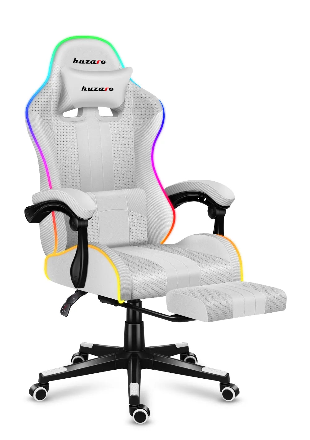 Fotel Gamingowy HUZARO Force 4.7 White RGB