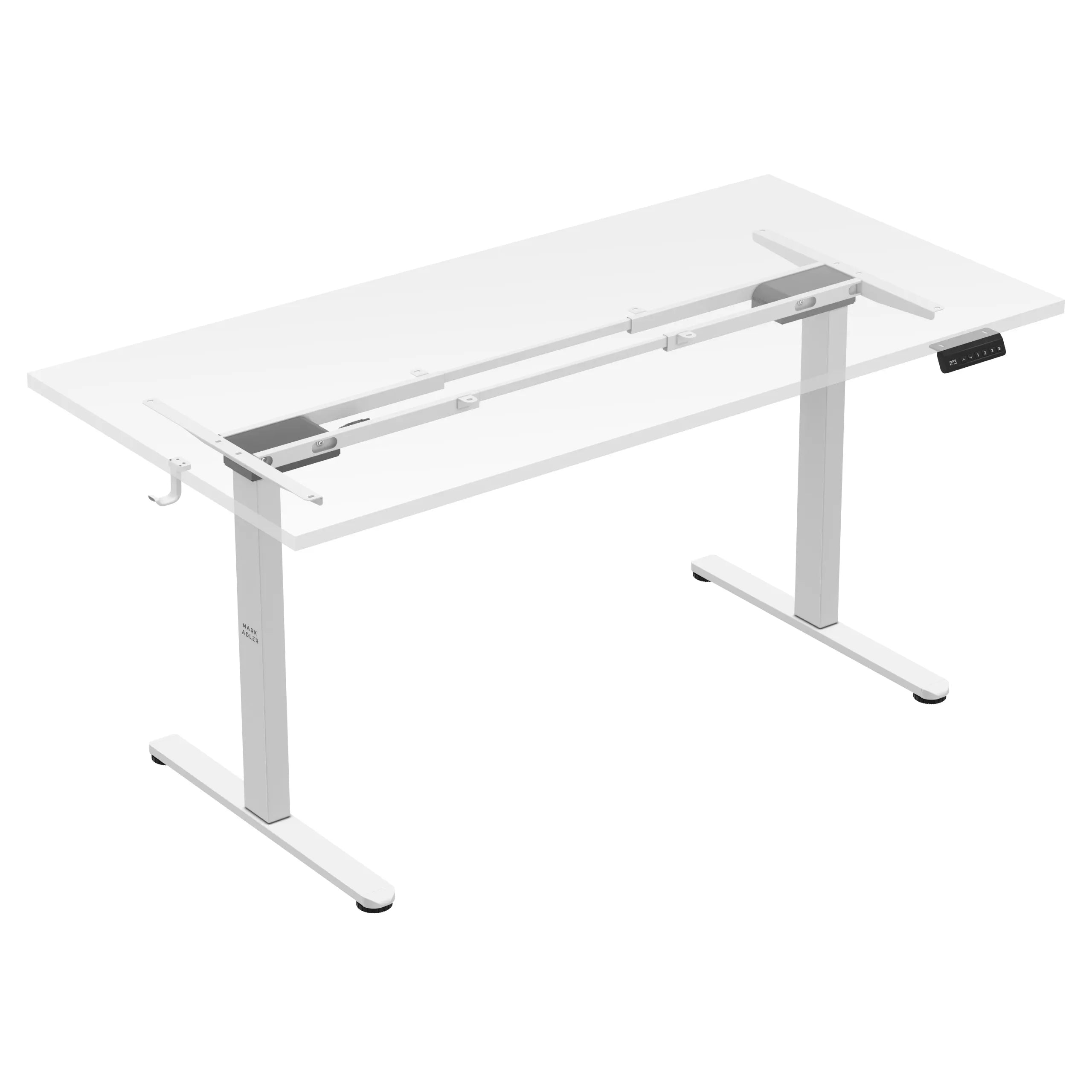 Dwusilnikowy elektryczny stelaż biurka Mark Adler Xeno 4.5 White