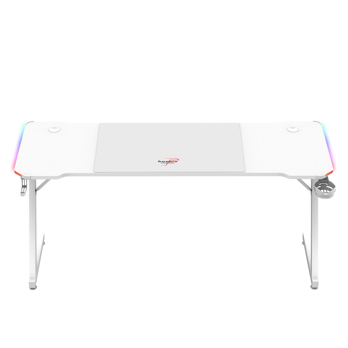 Biurko gamingowe Huzaro Hero 4.8 White RGB 160 cm OUTLET