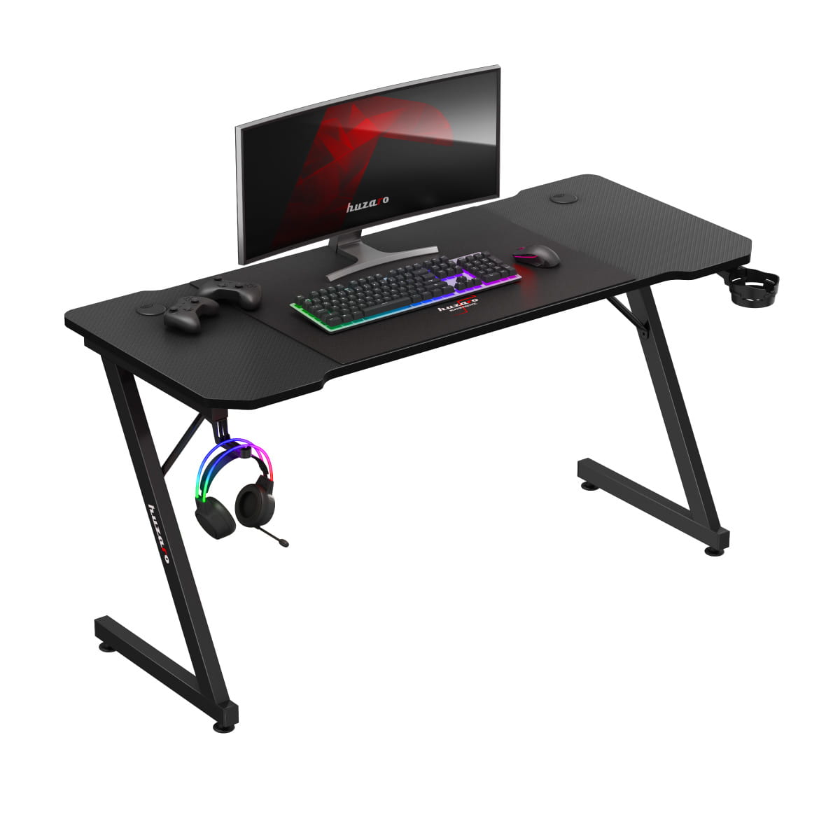 Biurko gamingowe Huzaro Hero 3.3 Black 140 cm OUTLET
