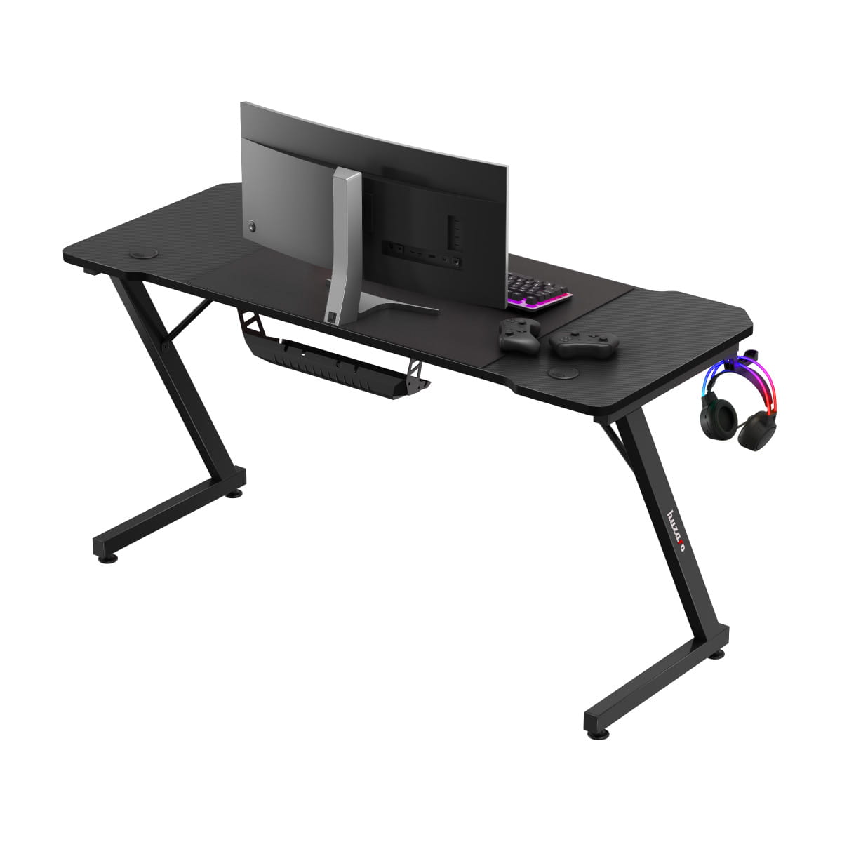Biurko gamingowe Huzaro Hero 3.3 Black 140 cm OUTLET