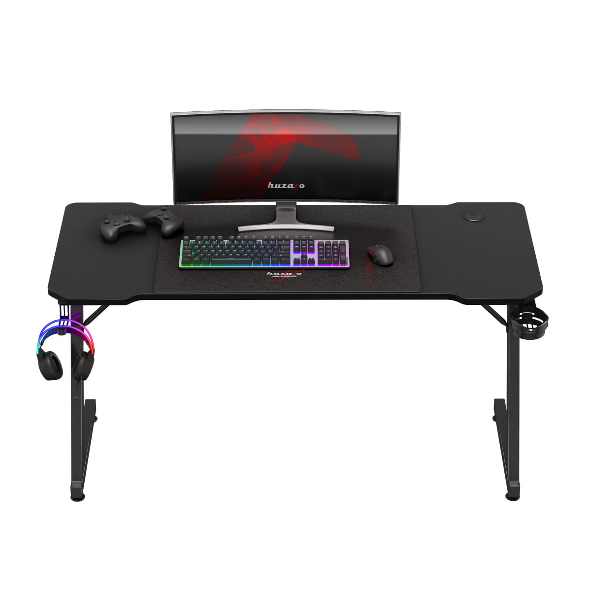 Biurko gamingowe Huzaro Hero 3.3 Black 140 cm OUTLET