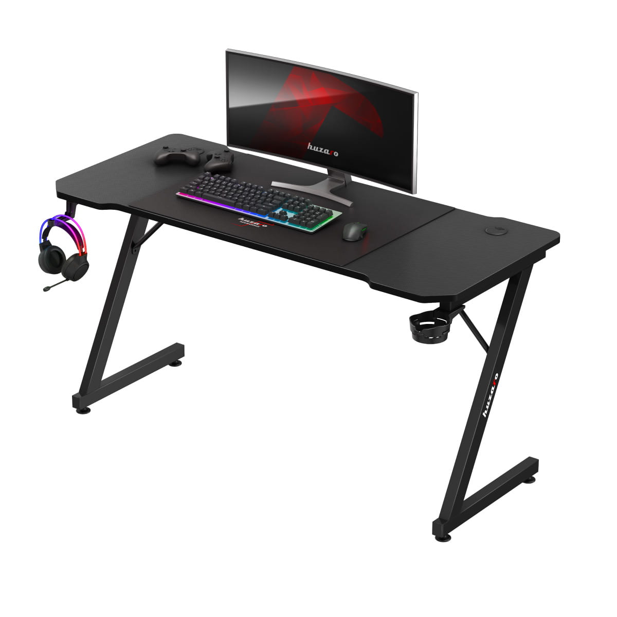 Biurko gamingowe Huzaro Hero 3.3 Black 140 cm OUTLET
