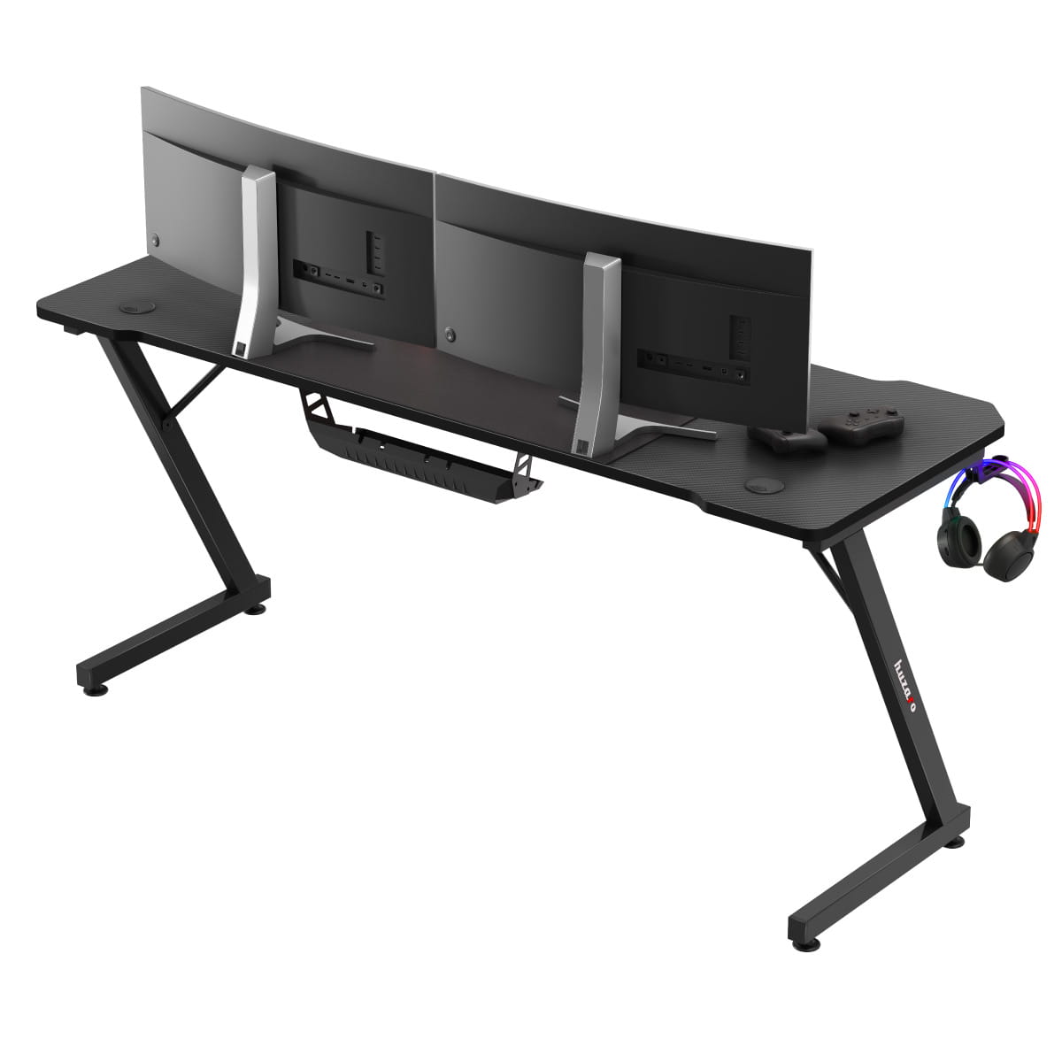 Biurko gamingowe Huzaro Hero 4.8 Black 160 cm OUTLET