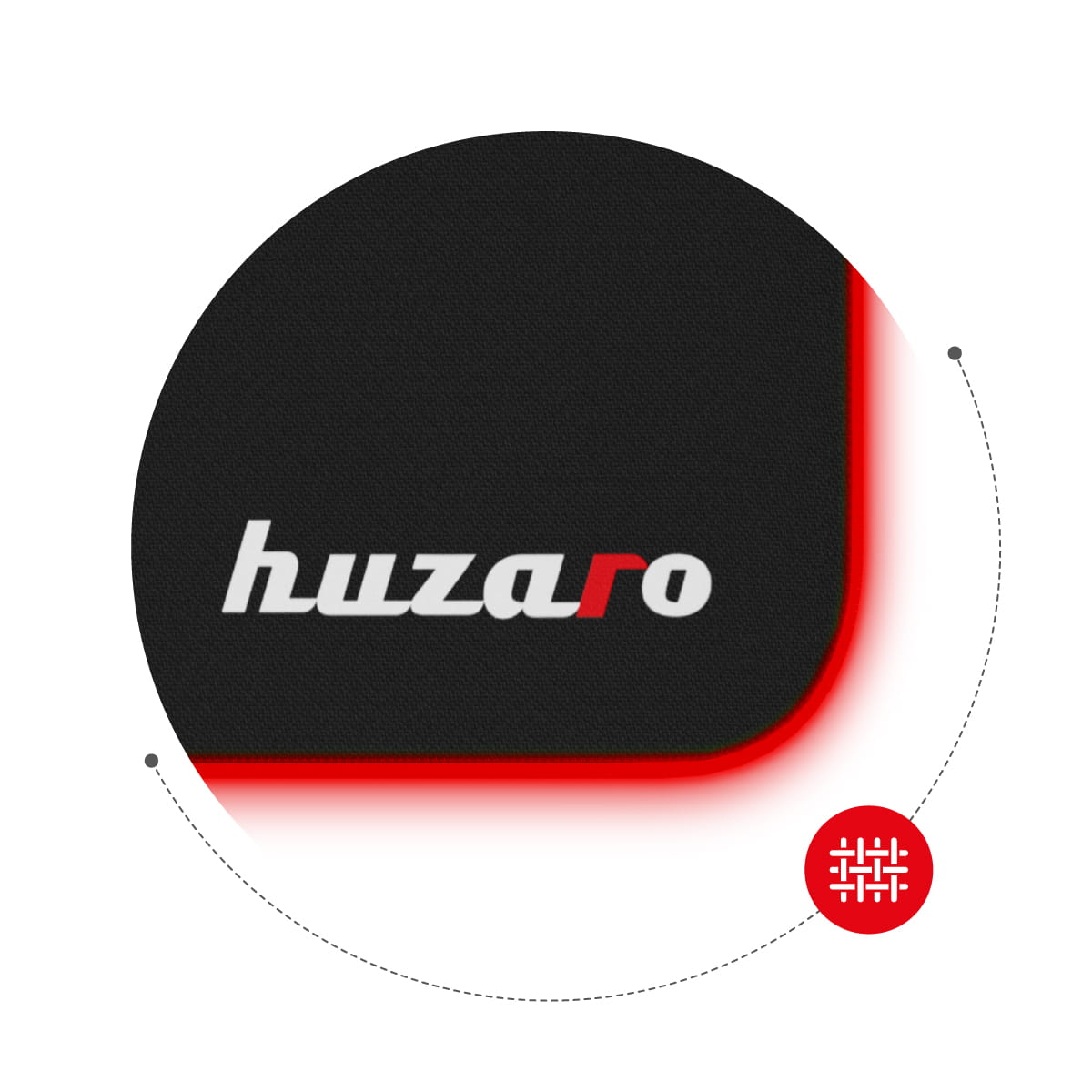 Podkładka gamingowa Huzaro RGB Design OUTLET