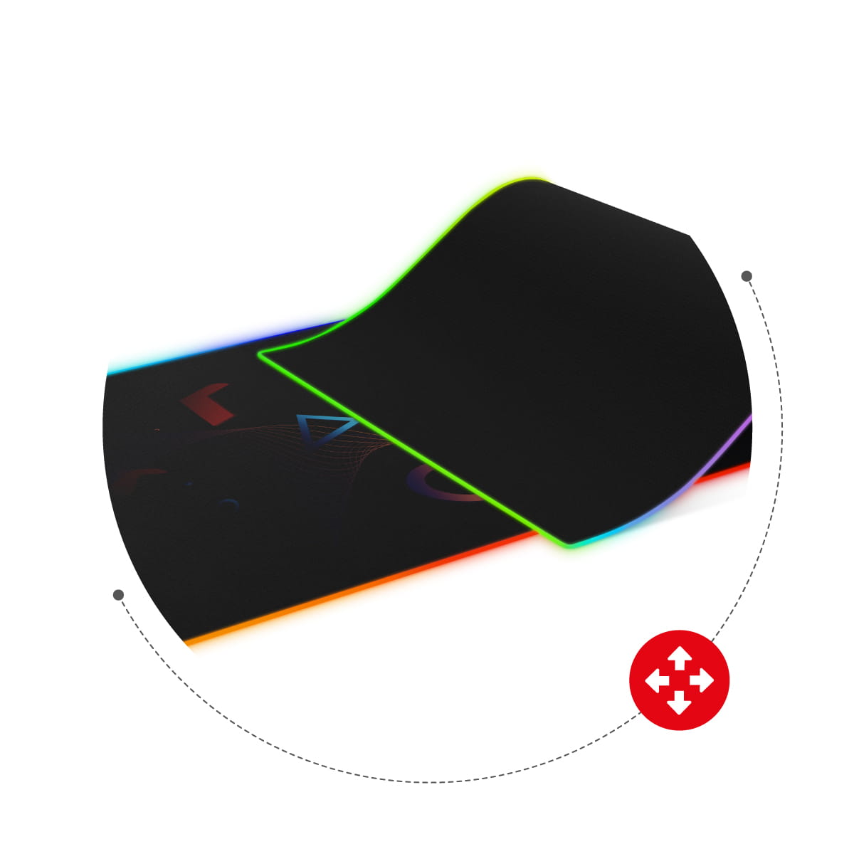 Podkładka gamingowa Huzaro RGB Design OUTLET