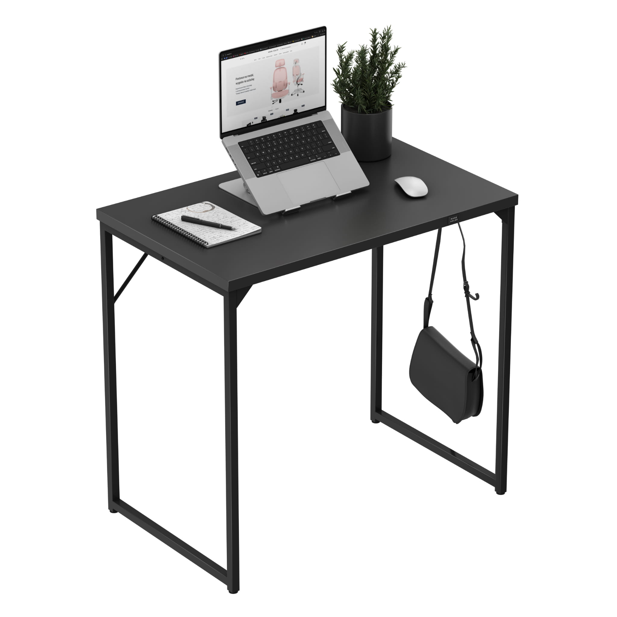 Biurko Małe Mark Adler Leader 1.3 Black 80 cm