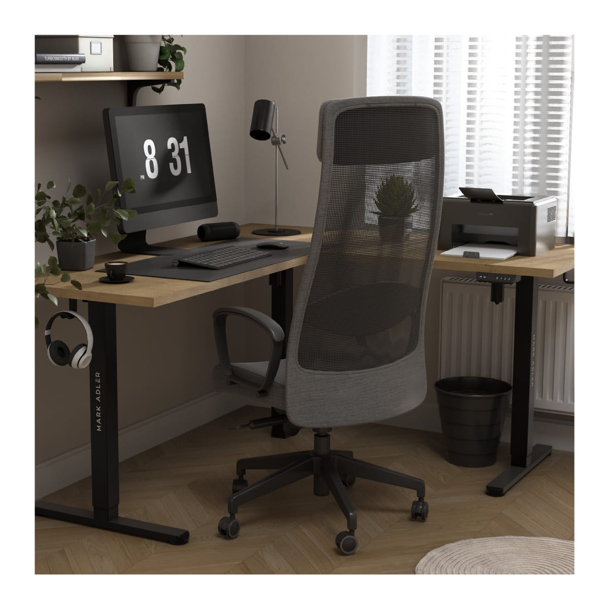 Dwusilnikowy elektryczny stelaż biurka Mark Adler Xeno 7.6 OUTLET