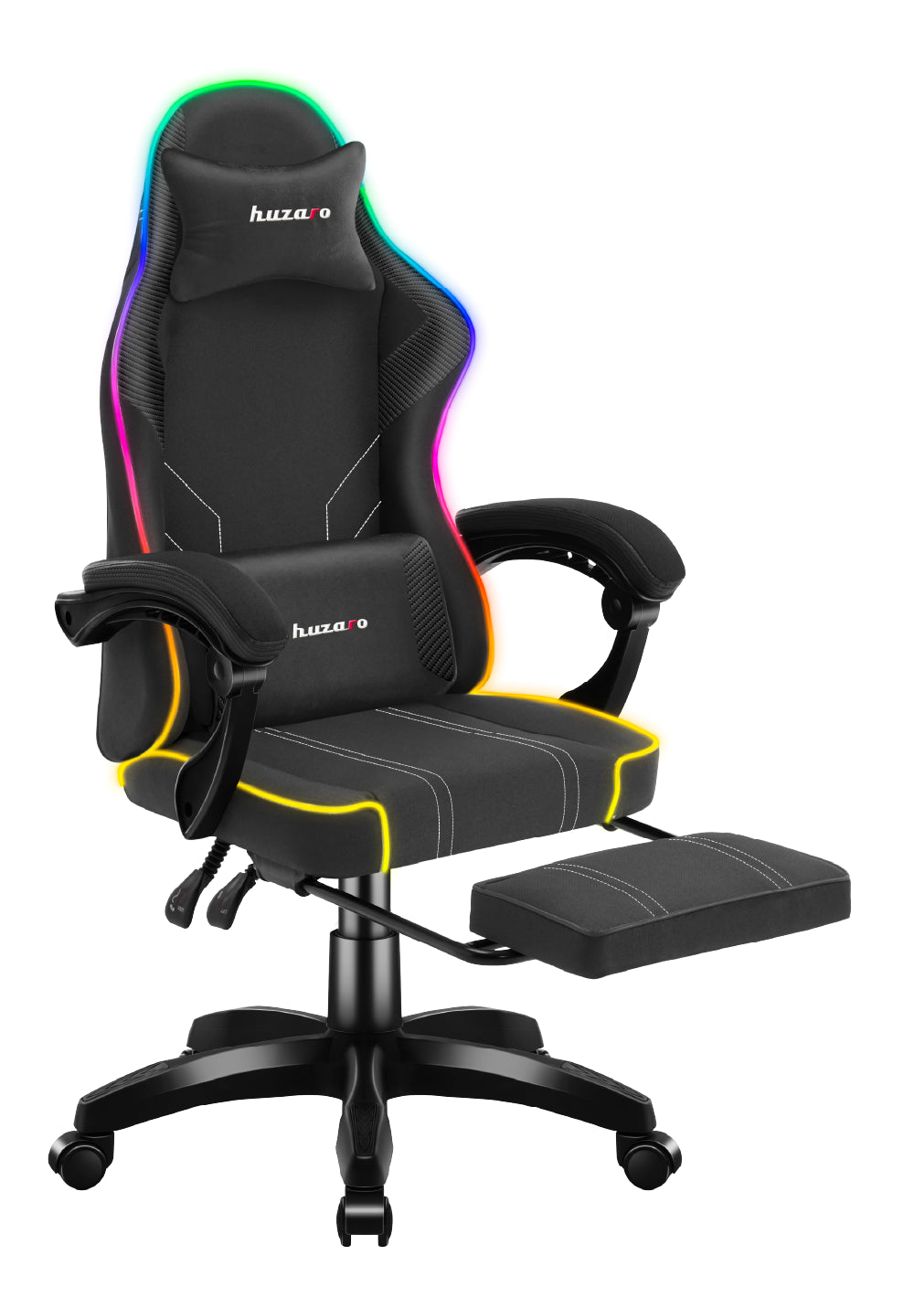Fotel gamingowy Huzaro Force 3.7 RGB Black OUTLET