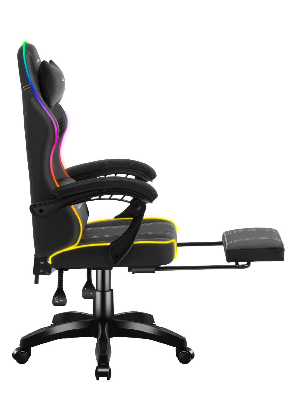 Fotel gamingowy Huzaro Force 3.7 RGB Black OUTLET