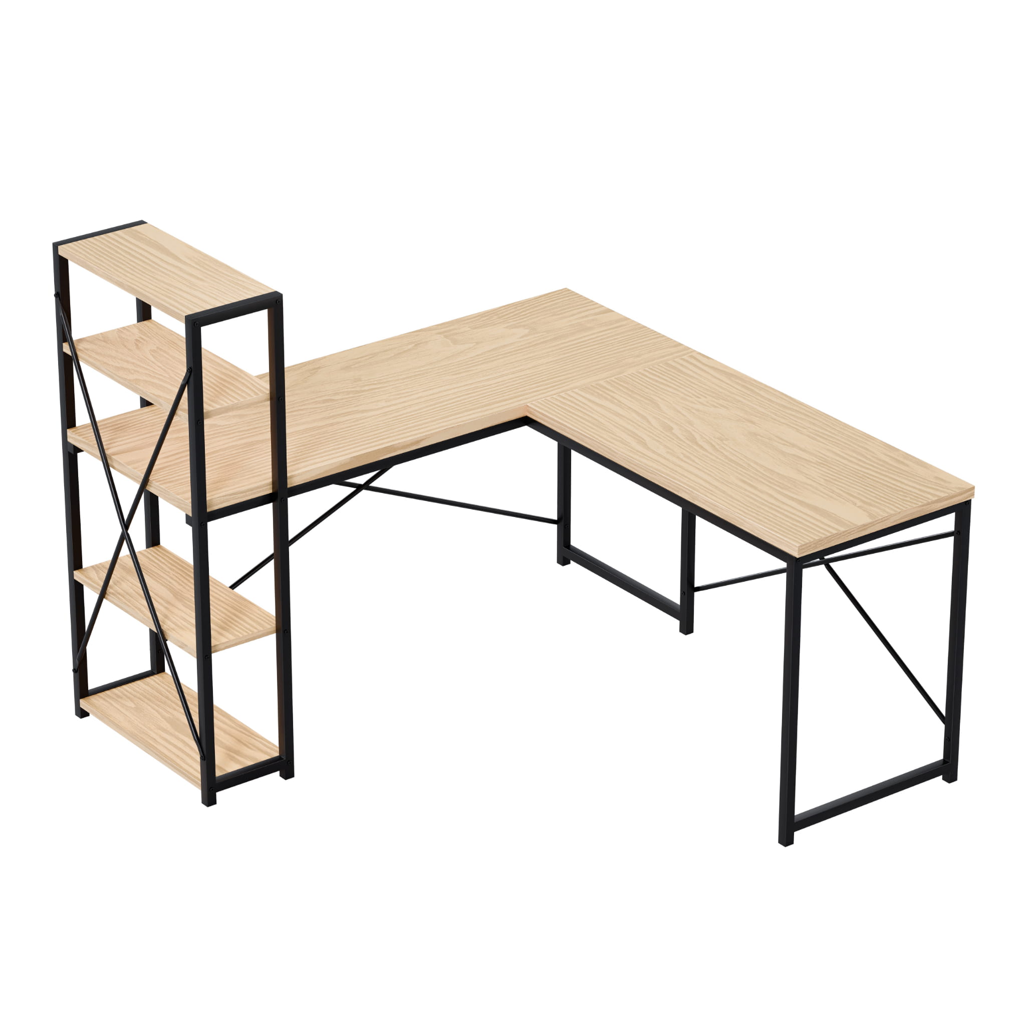 Biurko narożne z półkami Mark Adler Leader 5.9 Craft 145 cm OUTLET