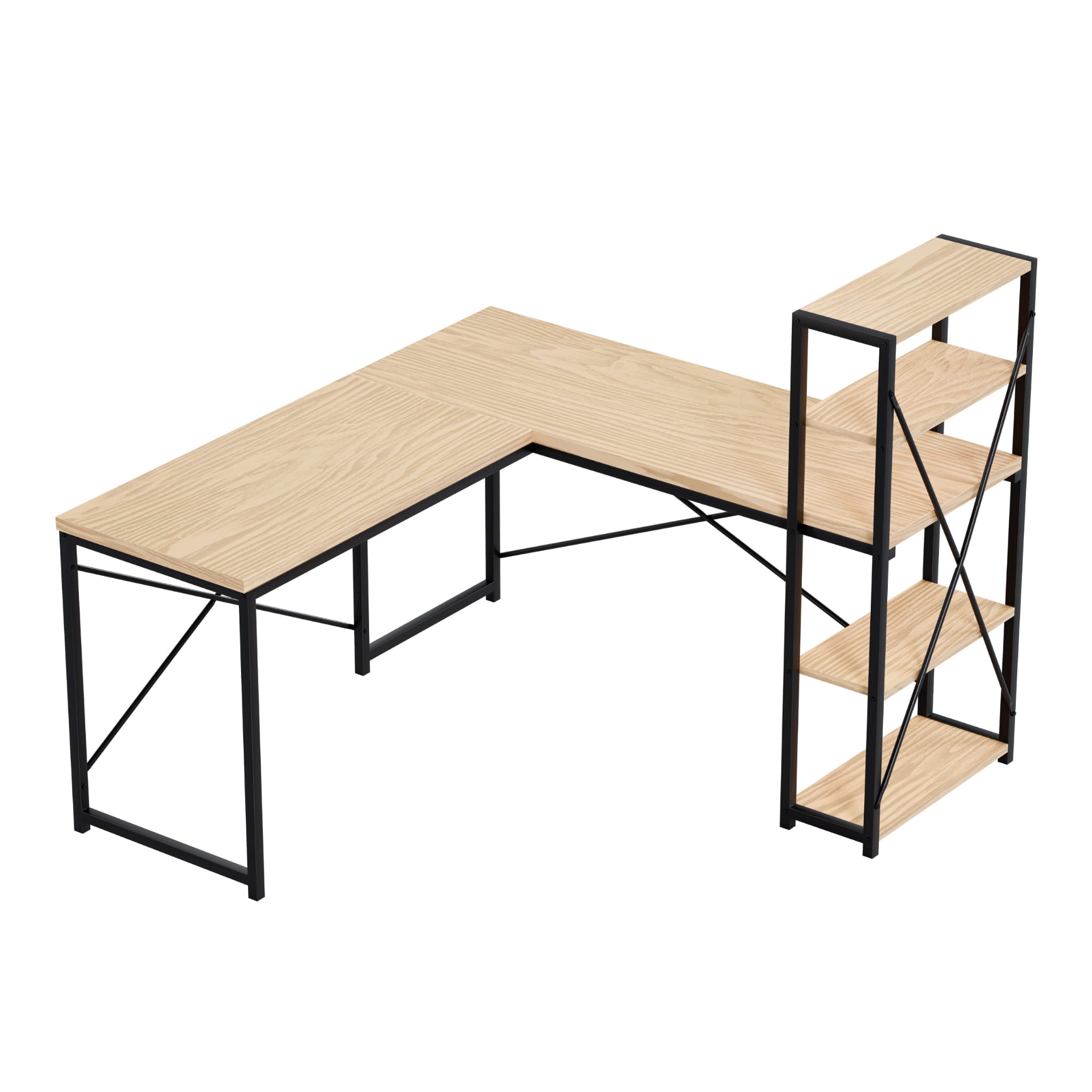 Biurko narożne z półkami Mark Adler Leader 5.9 Craft 145 cm OUTLET