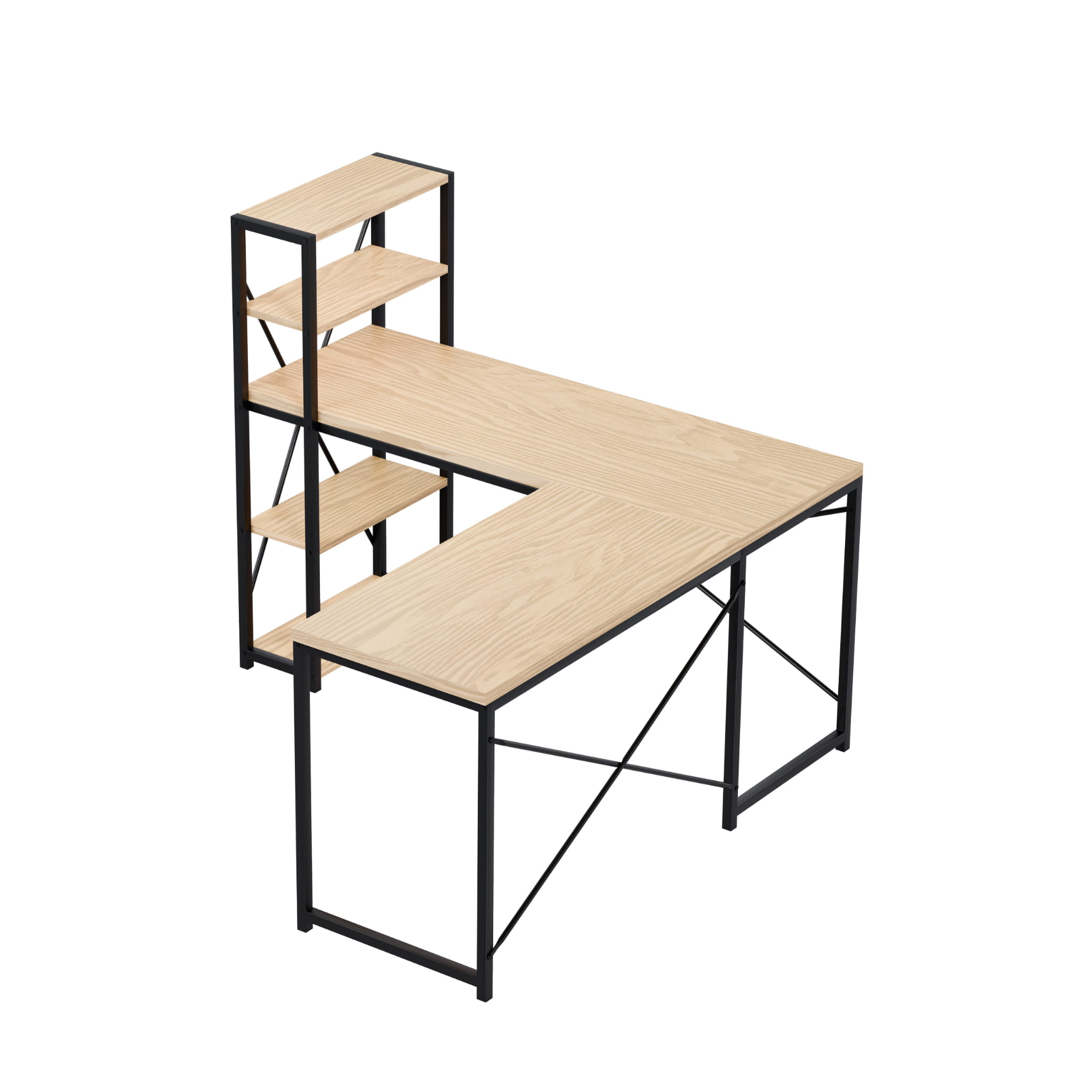 Biurko narożne z półkami Mark Adler Leader 5.9 Craft 145 cm OUTLET