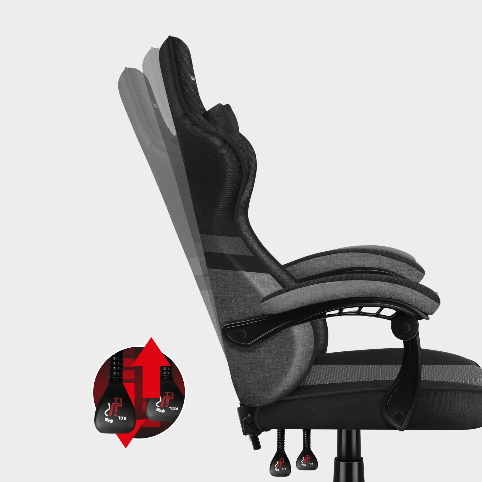 Fotel Gamingowy HUZARO FORCE 4.4 Grey Mesh