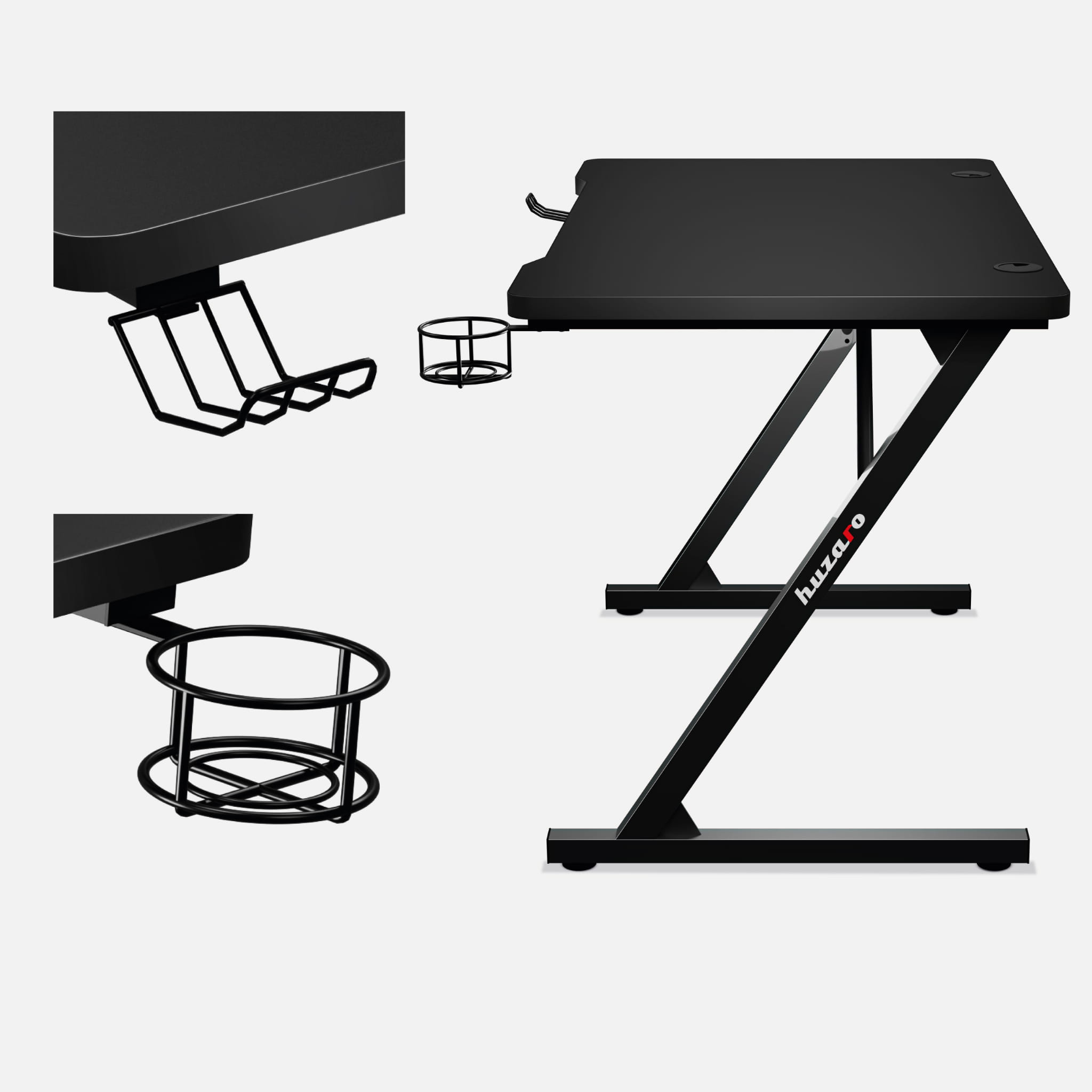 Biurko Gamingowe Huzaro Hero 1.8 Black 100 cm