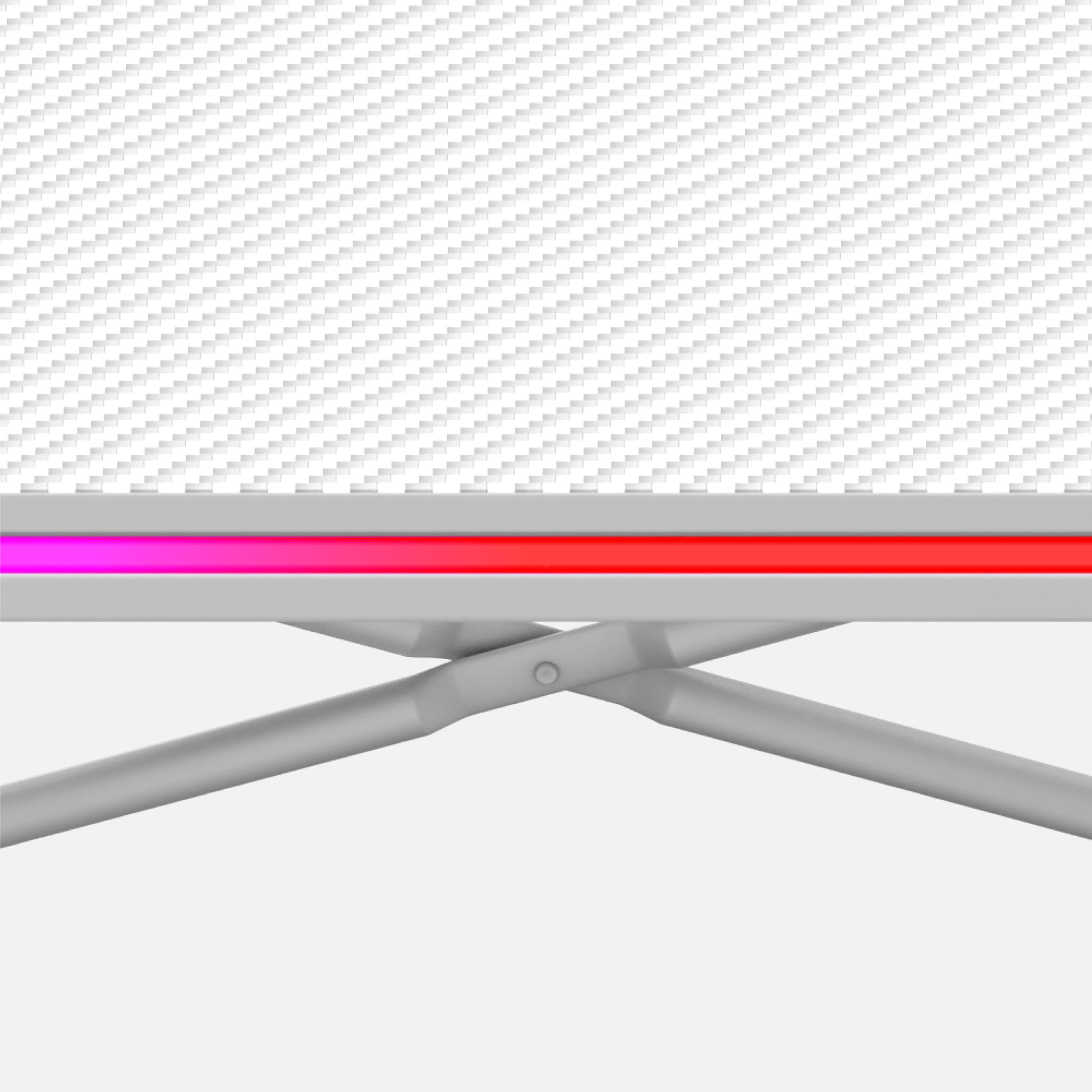 Biurko Gamingowe Huzaro Hero 1.7 RGB White 120 cm