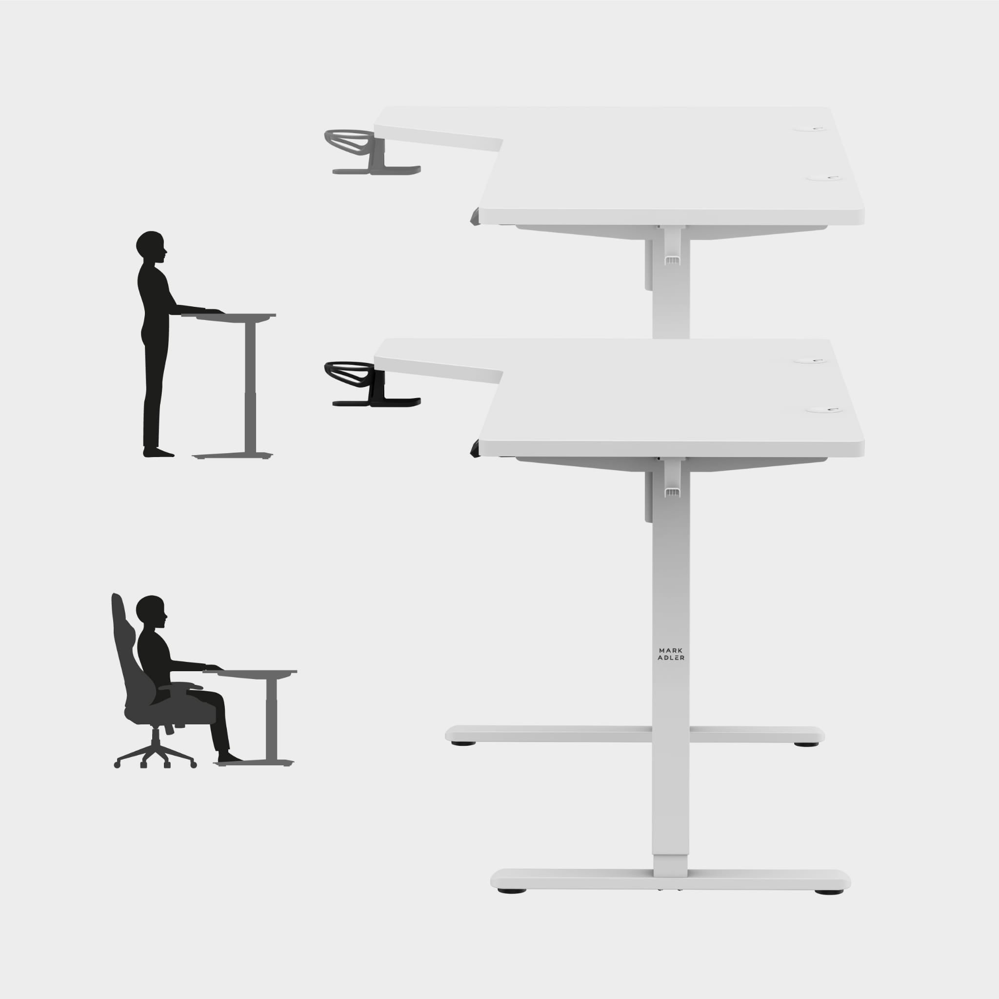 Biurko elektryczne Mark Adler Leader 9.1 White 145 cm