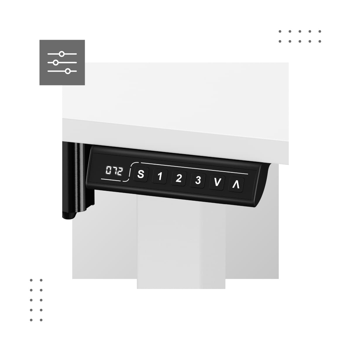 Biurko elektryczne Mark Adler Leader 7.0 White 120 cm