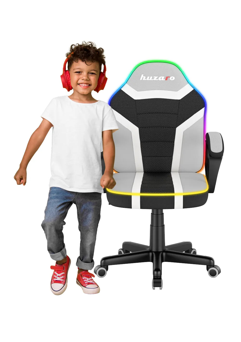 Fotel gamingowy dla dziecka Huzaro Ranger 1.0 RGB